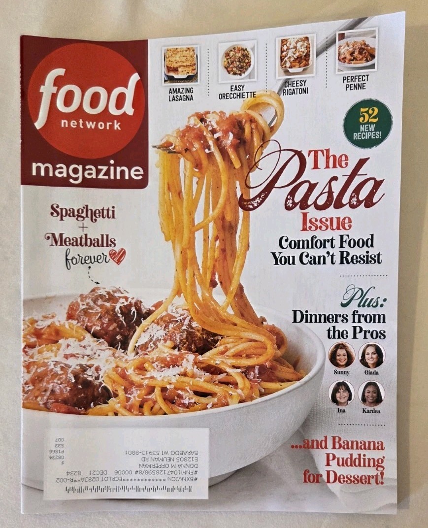 Food Network The Pasta Issue March 2021