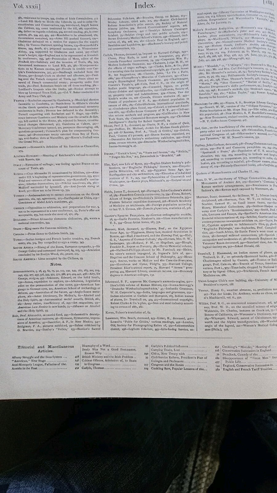 Scarce 1881 The Nation Magazine New, Politics, Literature 480 Pages