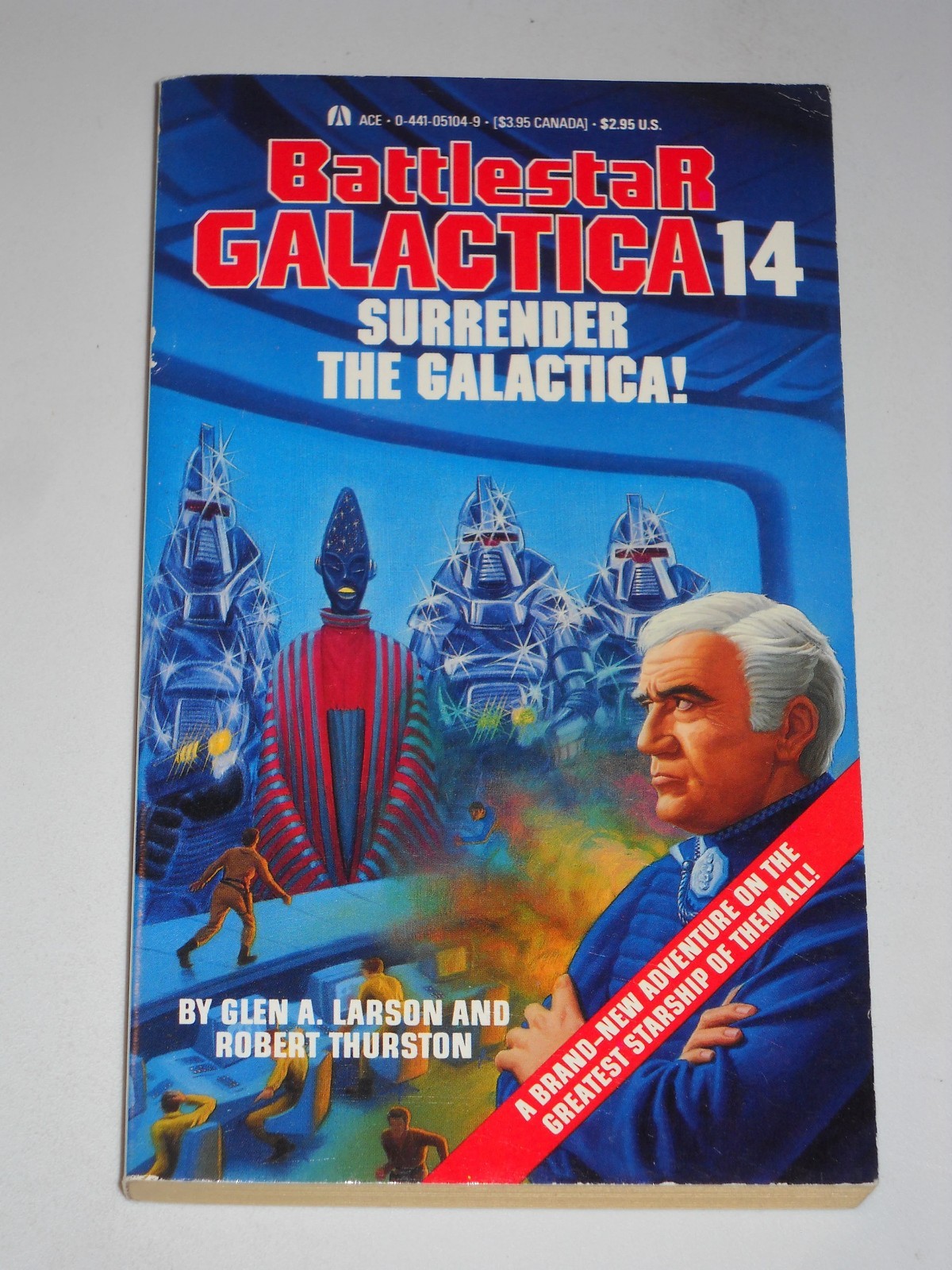 1988 Battlestar Galactica #14 Surrender the Galactica! Vintage TV tie-in pb book