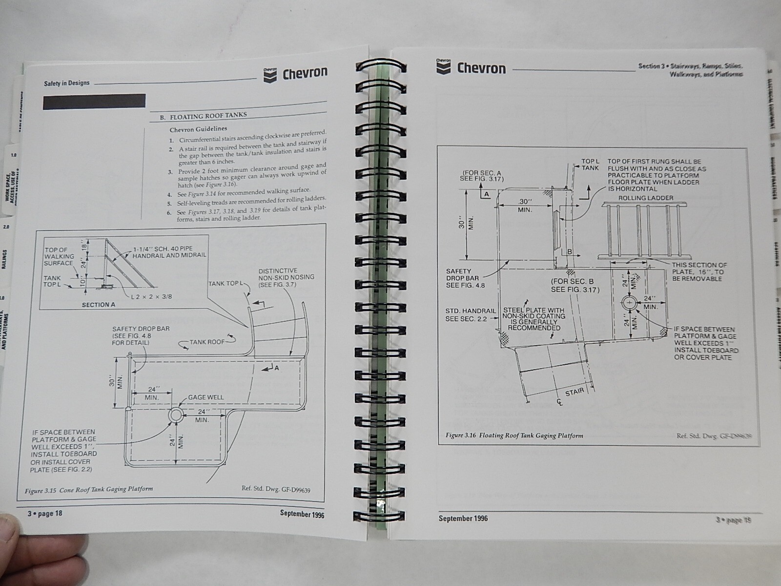 Chevron, Safety in Designs, 1996, Workplace Safety Manual, Ringbound