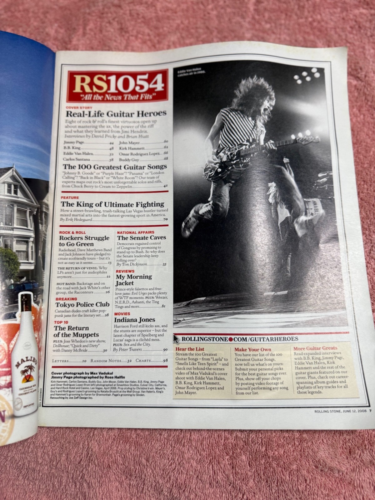 Vintage ROLLING STONE #1054 Magazine June 12th 2008 – VAN HALEN JIMMY PAGE