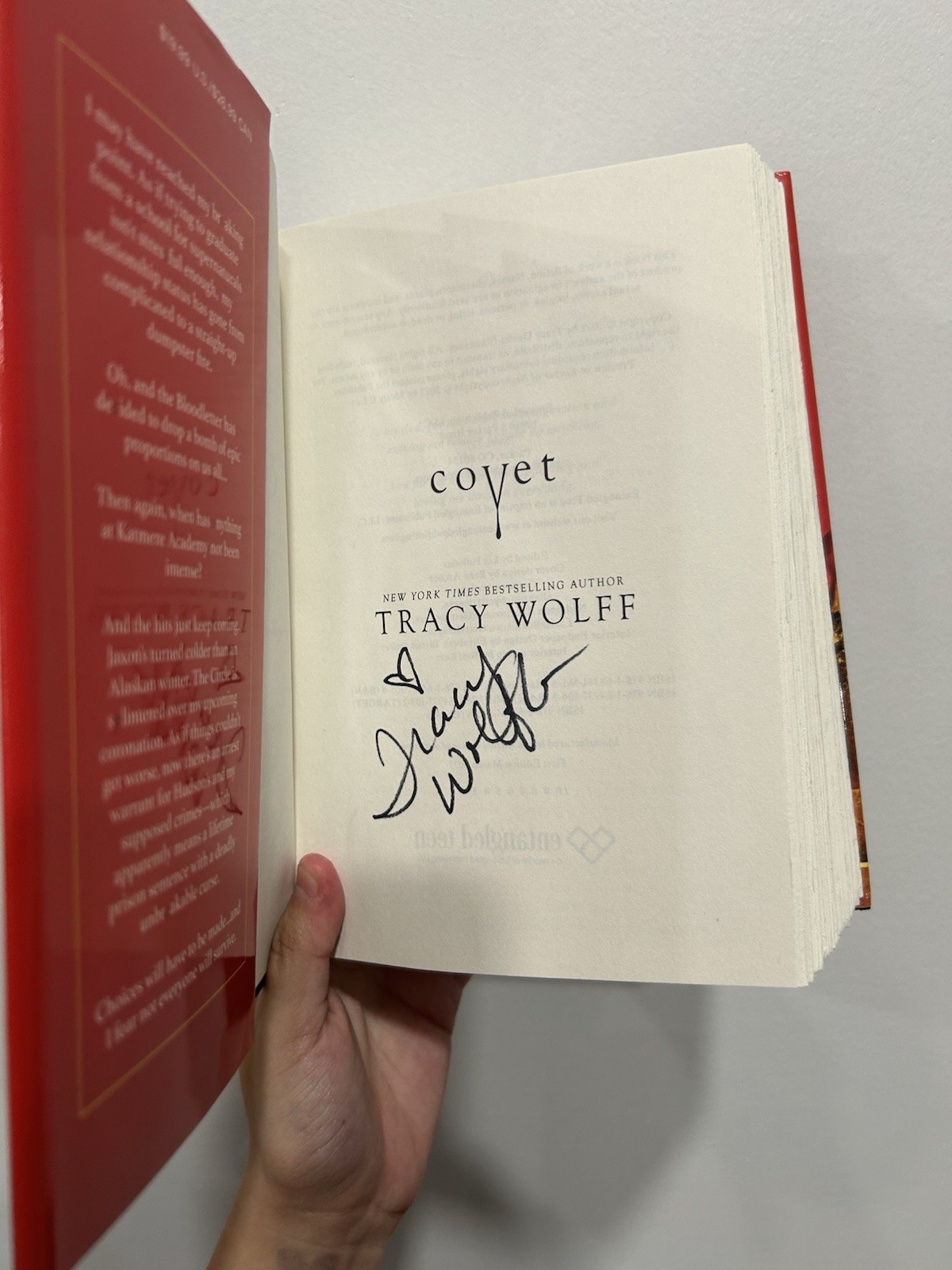 Covet Exclusive B&N Edition by Tracy Wolff SIGNED