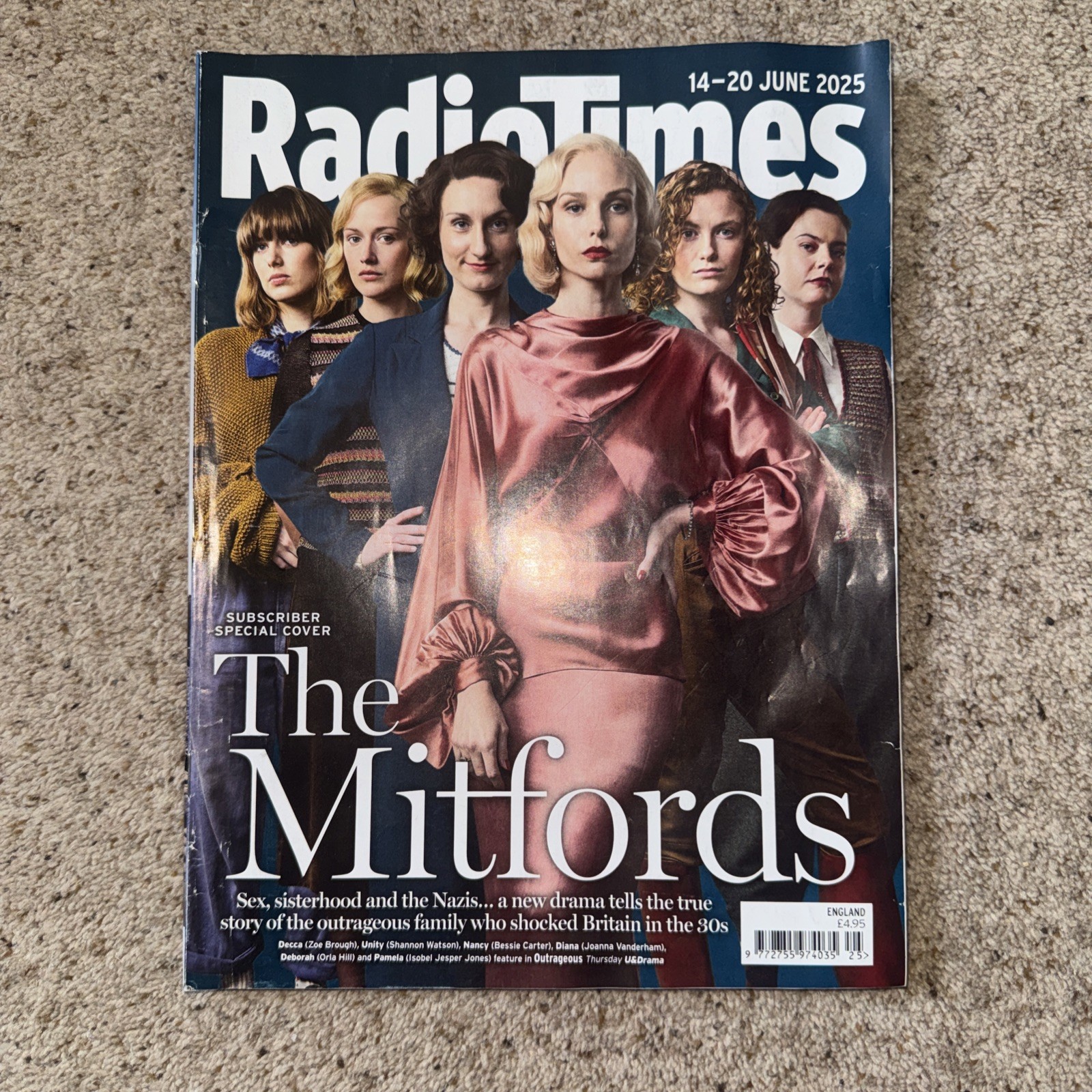 Radio Times Magazine 14th – 20th June 2025 The Mitfords Subscriber Special Cover