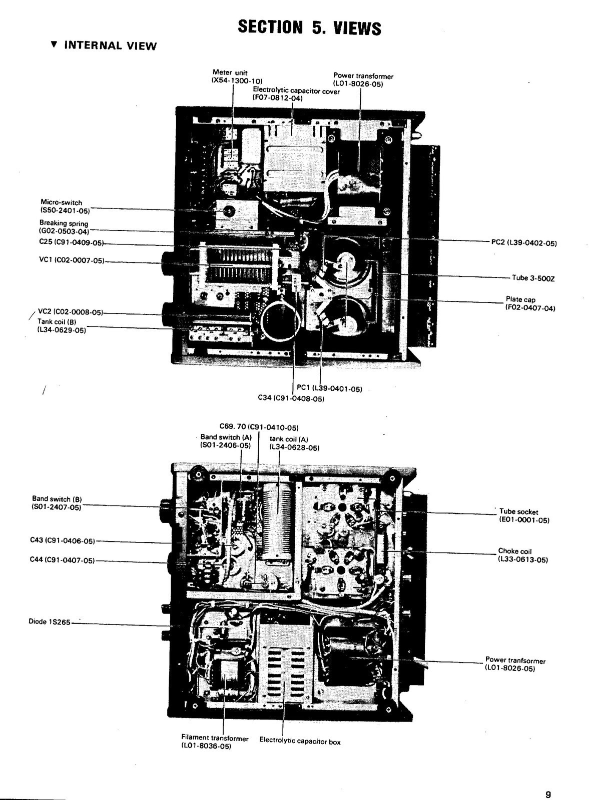 KENWOOD TL-922 HF Linear Amplifier Service Manual, SPIRAL BINDING – TOUGH JACKET