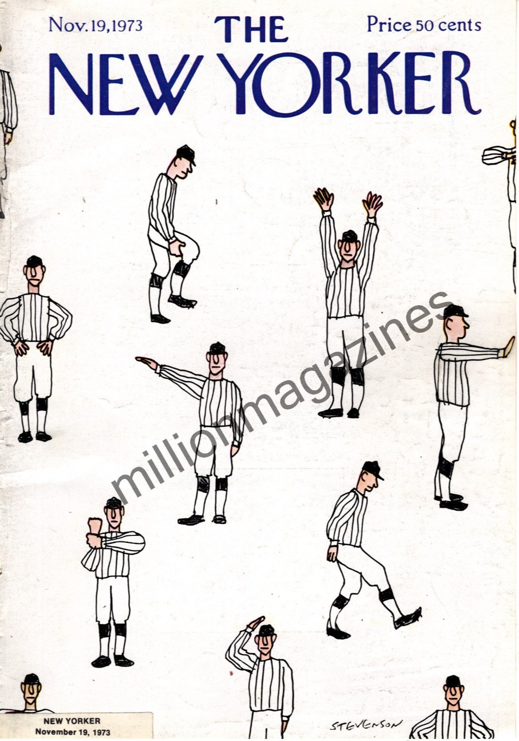 1973 New Yorker November 19 – Referee Football Signals – Stevenson;Larry Woiwode