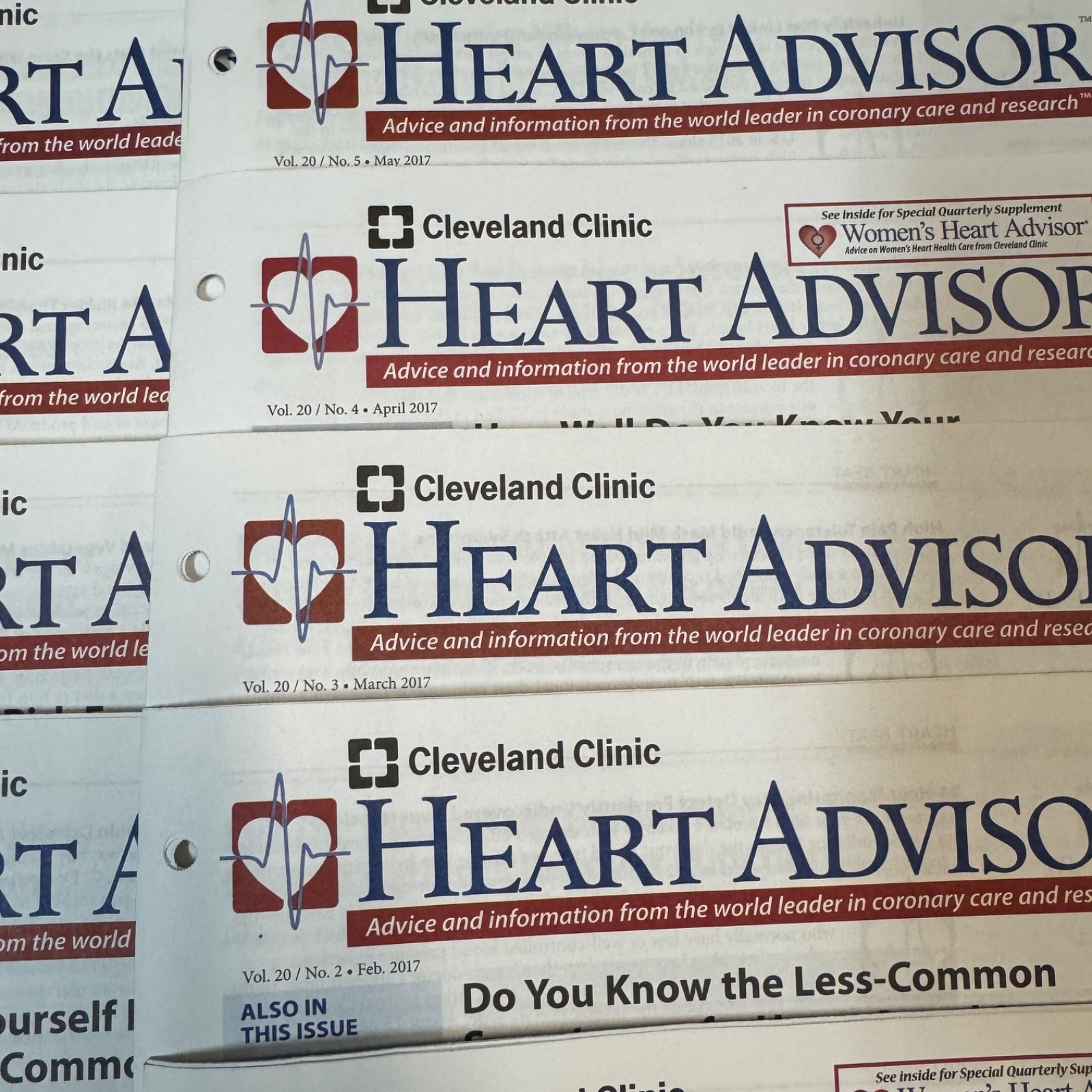 CLEVELAND CLINIC HEART ADVISOR X 24 – Vol 17 x 2,Vol 18 x 3,Vol 19 x 10,Vol 20×9