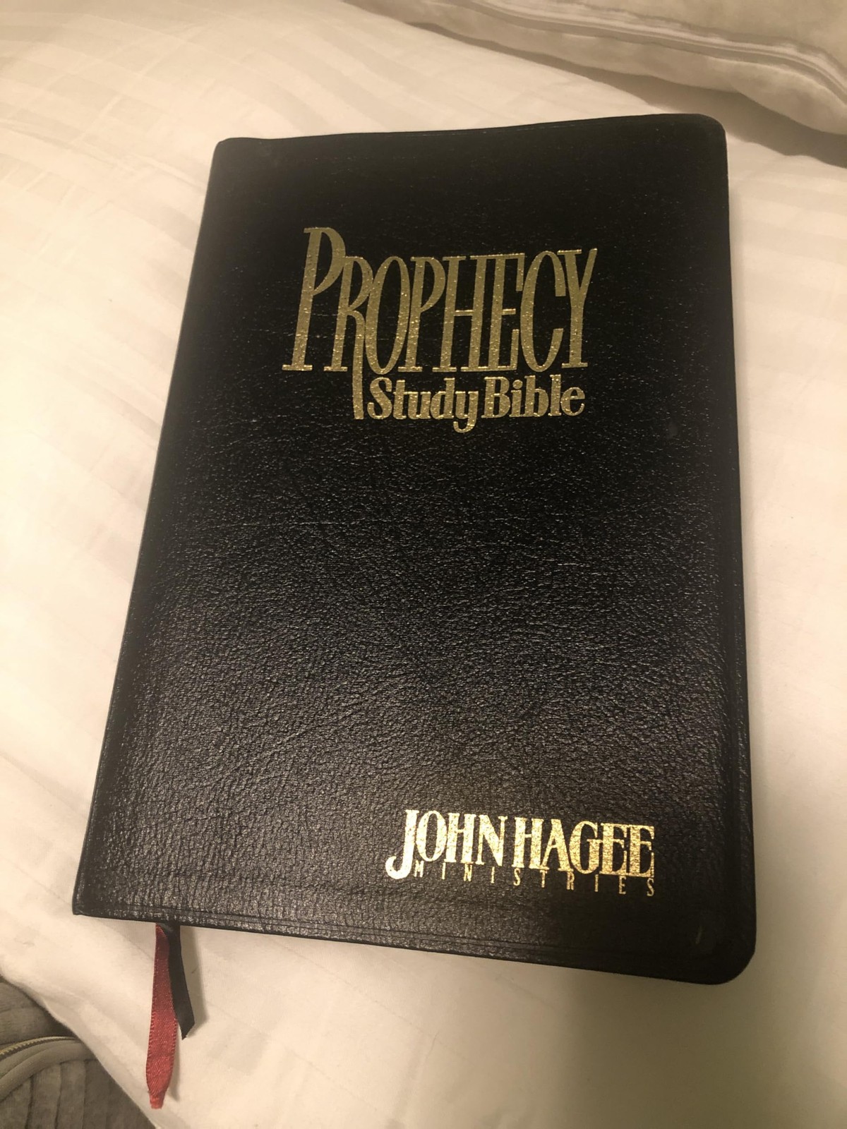 Prophecy Study Bible NKJV (John Hagee) Black Bonded Leather