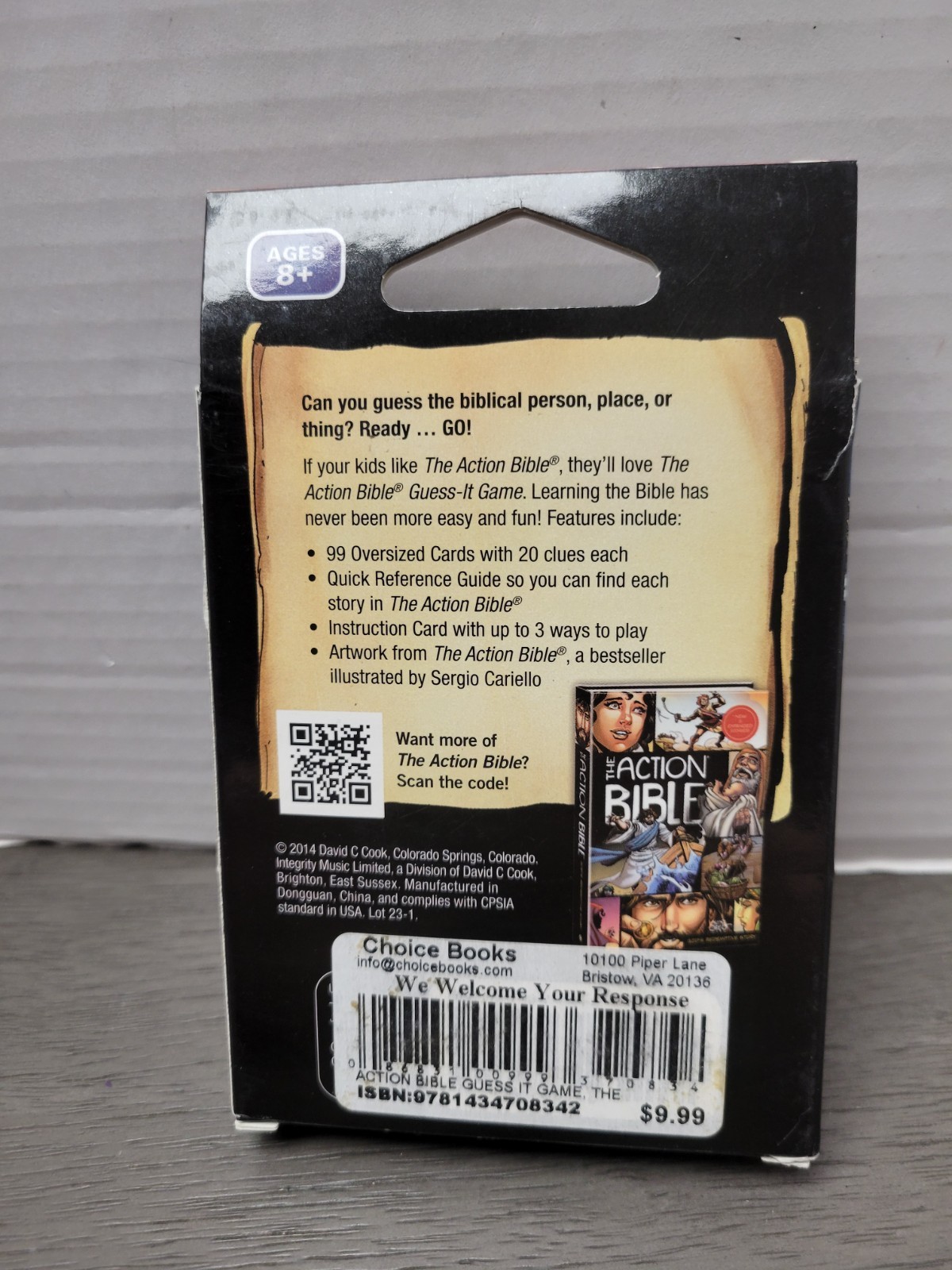 The Action Bible: Guess-It Card Game, Trivia Learning Fun for Kids Ages 8-12