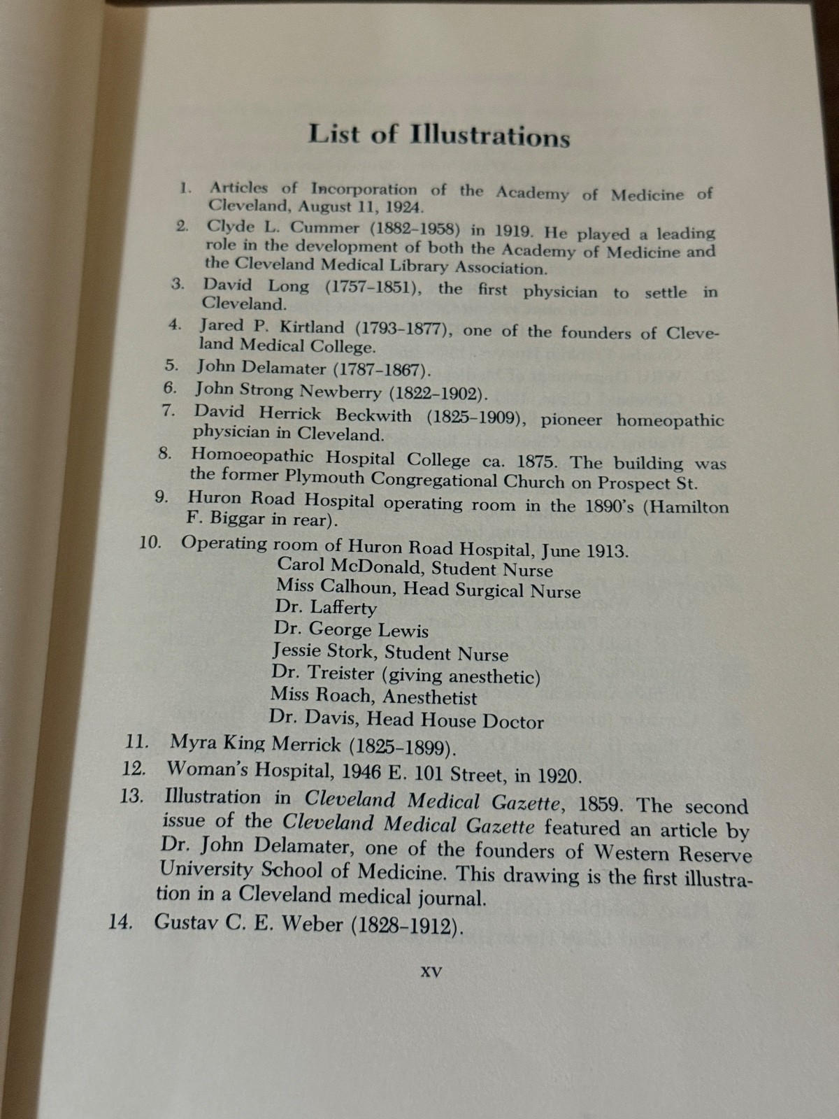 Medicine in Cleveland 1810-1976 Cuyahoga County TRW Cleveland Clinic History HC