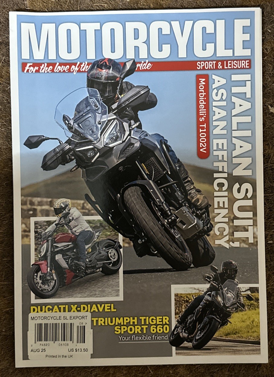 Motorcycle Sport Leisure Magazine Aug 2025 Italian Suit Asian Efficiency