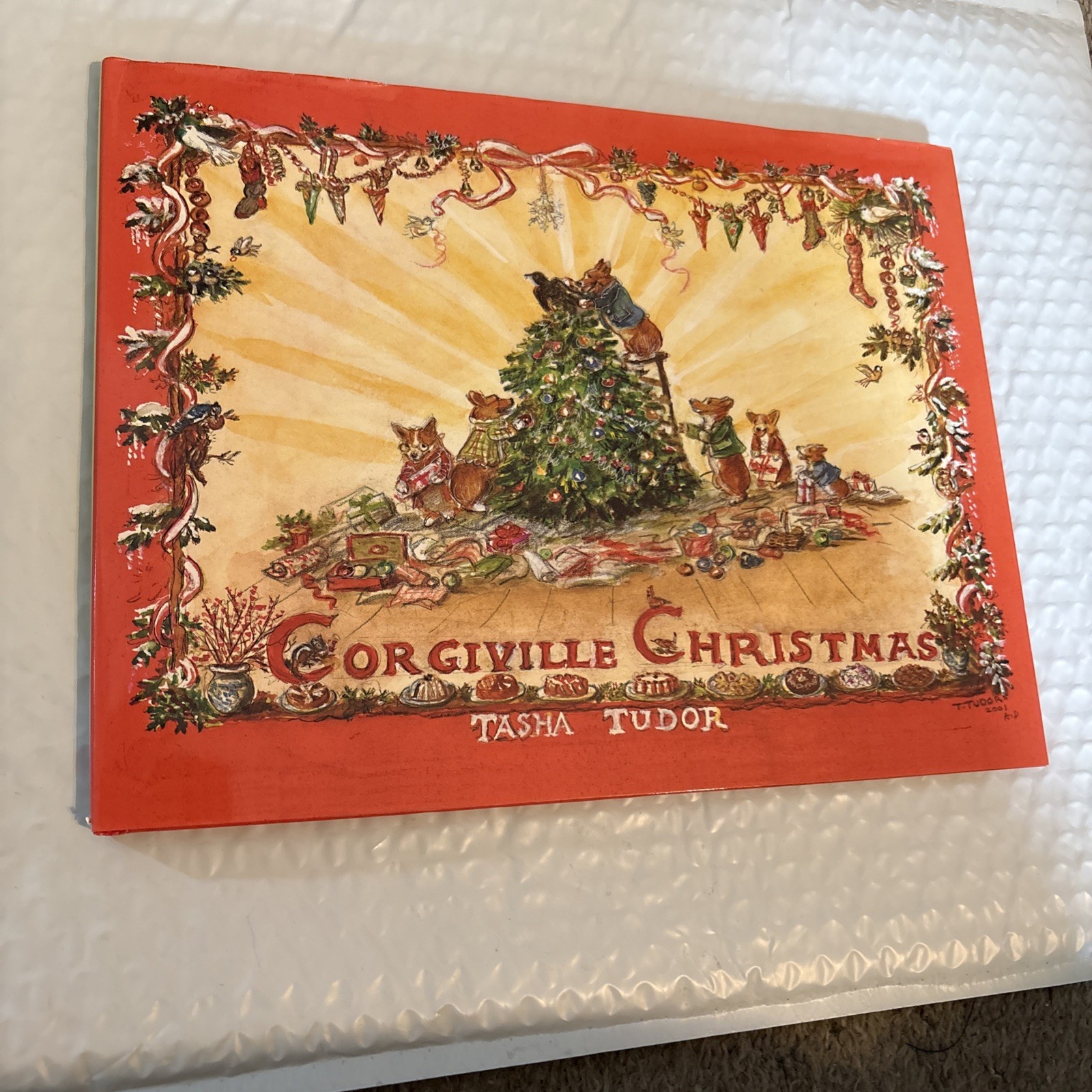 Corgiville Christmas Hardcover Tasha Tudor 2002 First US Edition
