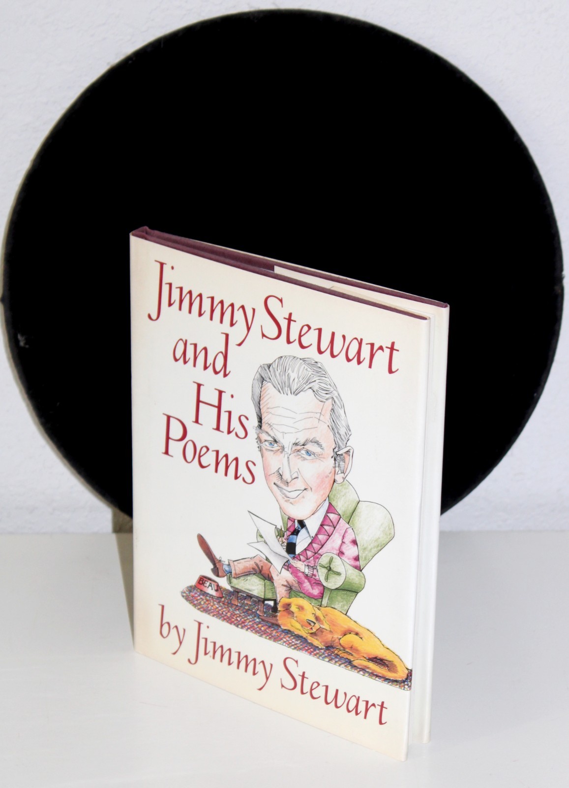 Jimmy Stewart Poem Book 1989 Hard Cover 1st Edition w Dust Jacket Clipped