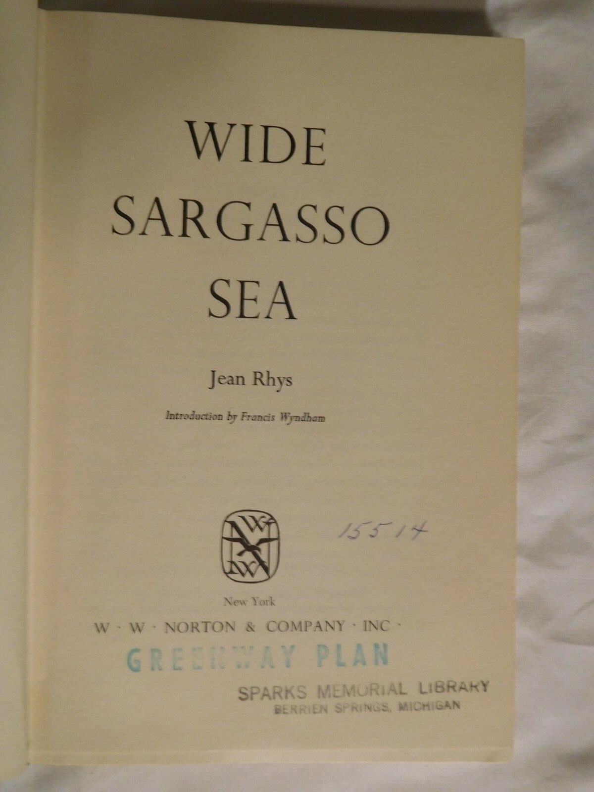 1st Edition Collectible Book ~ Wide Sargasso Sea by Jean Rhys 1966