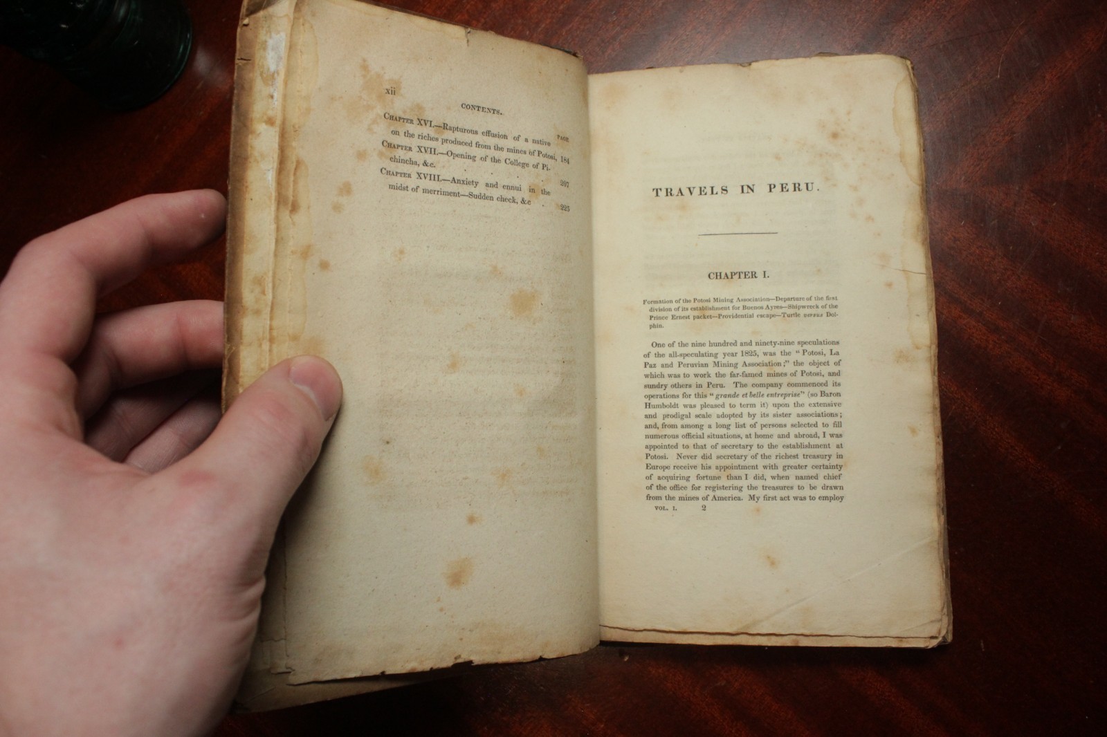 1833 Travels in Various Parts of PERU Edmond TEMPLE 1st Amer. Ed. 2 Vol. Illust.