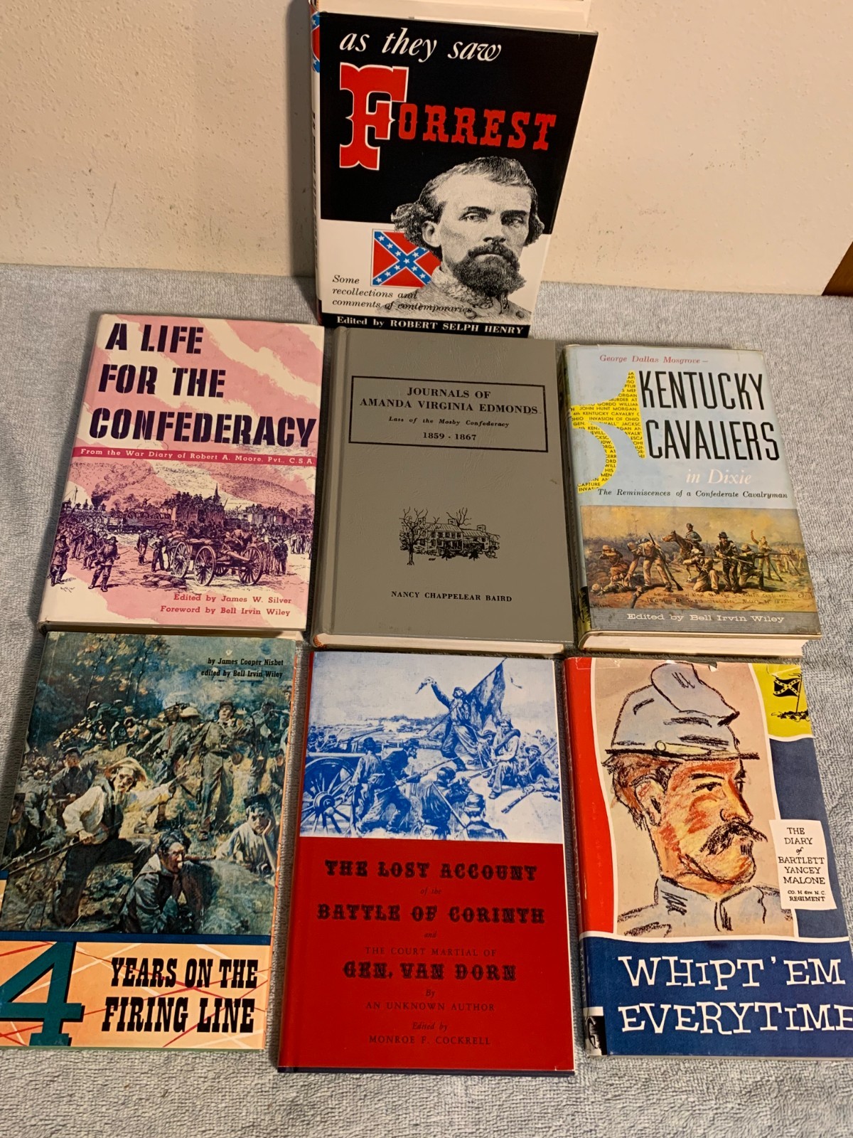 Civil War History Confederacy Confederate HC Seven Book Lot (Mosby, Corinth)