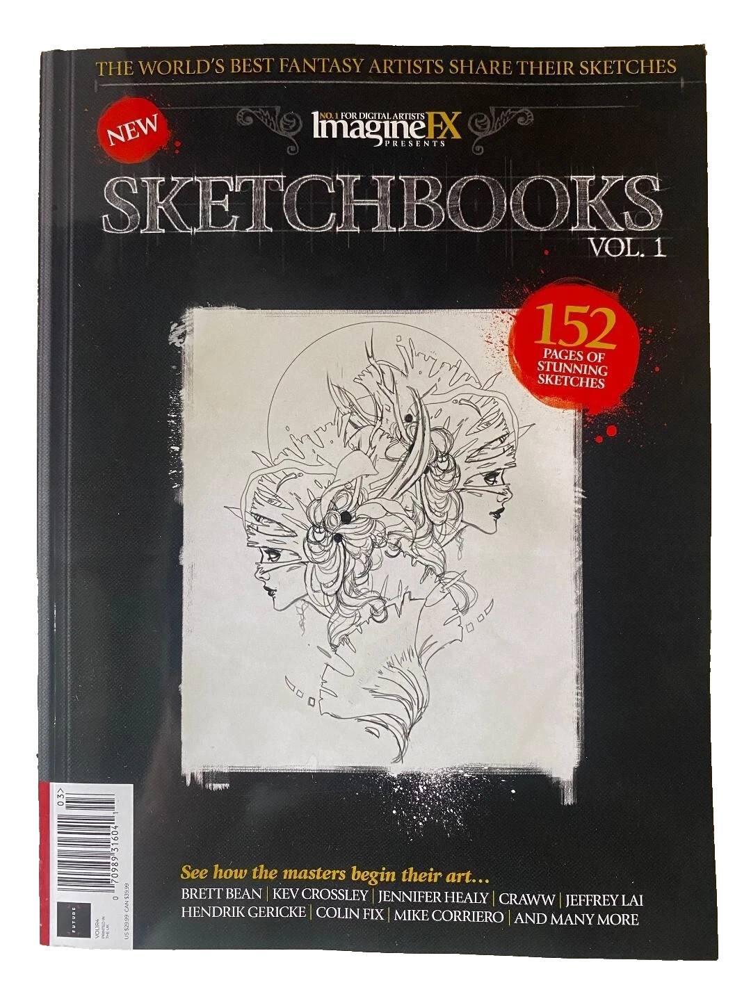SKETCHBOOKS Vol 1 From IMAGINEFX # 162 Pages SEE HOW MASTERS BEGIN ART