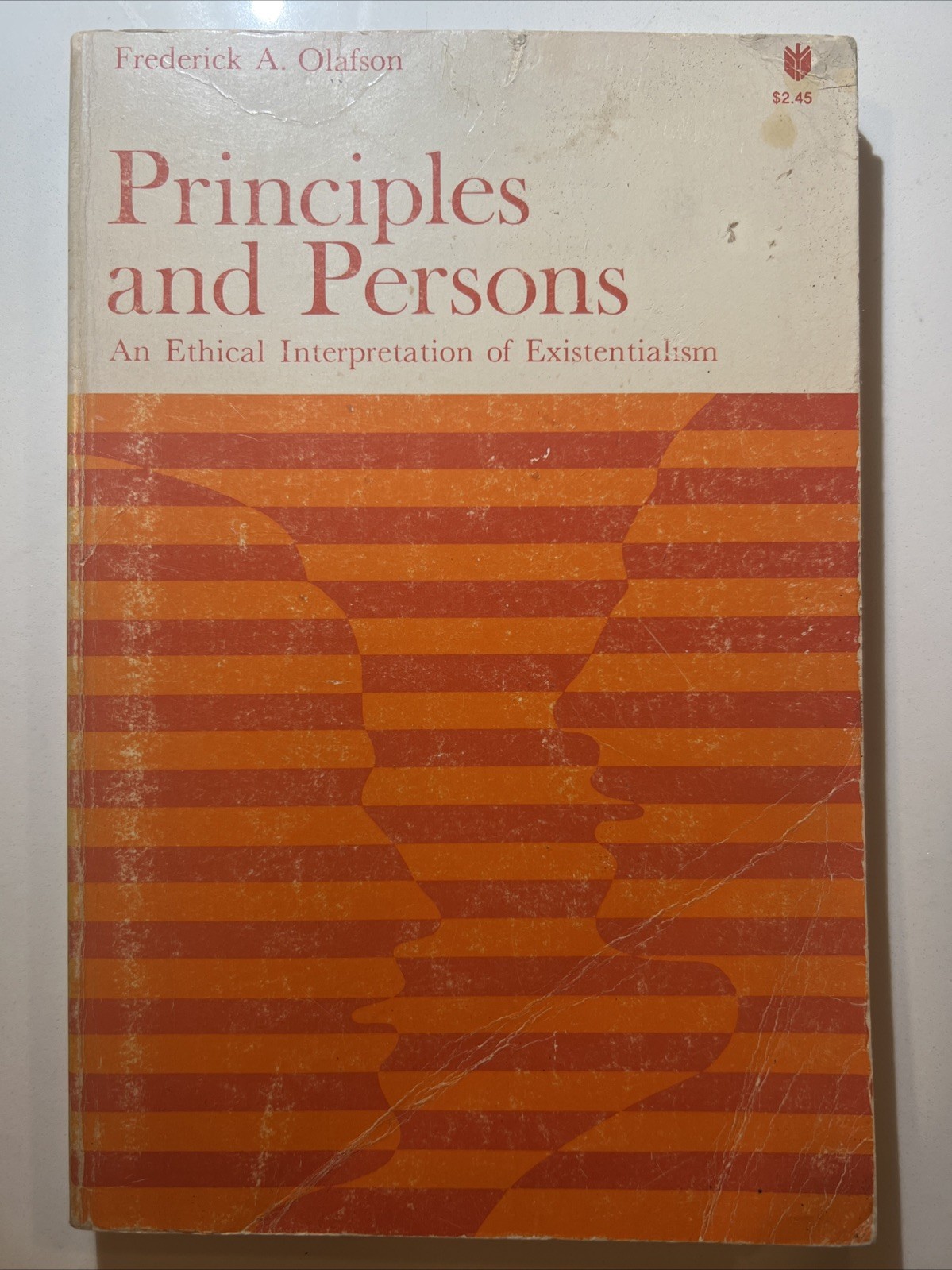 Principles And Persons By Frederick A. Olafson 1970 John Hopkins Paperback