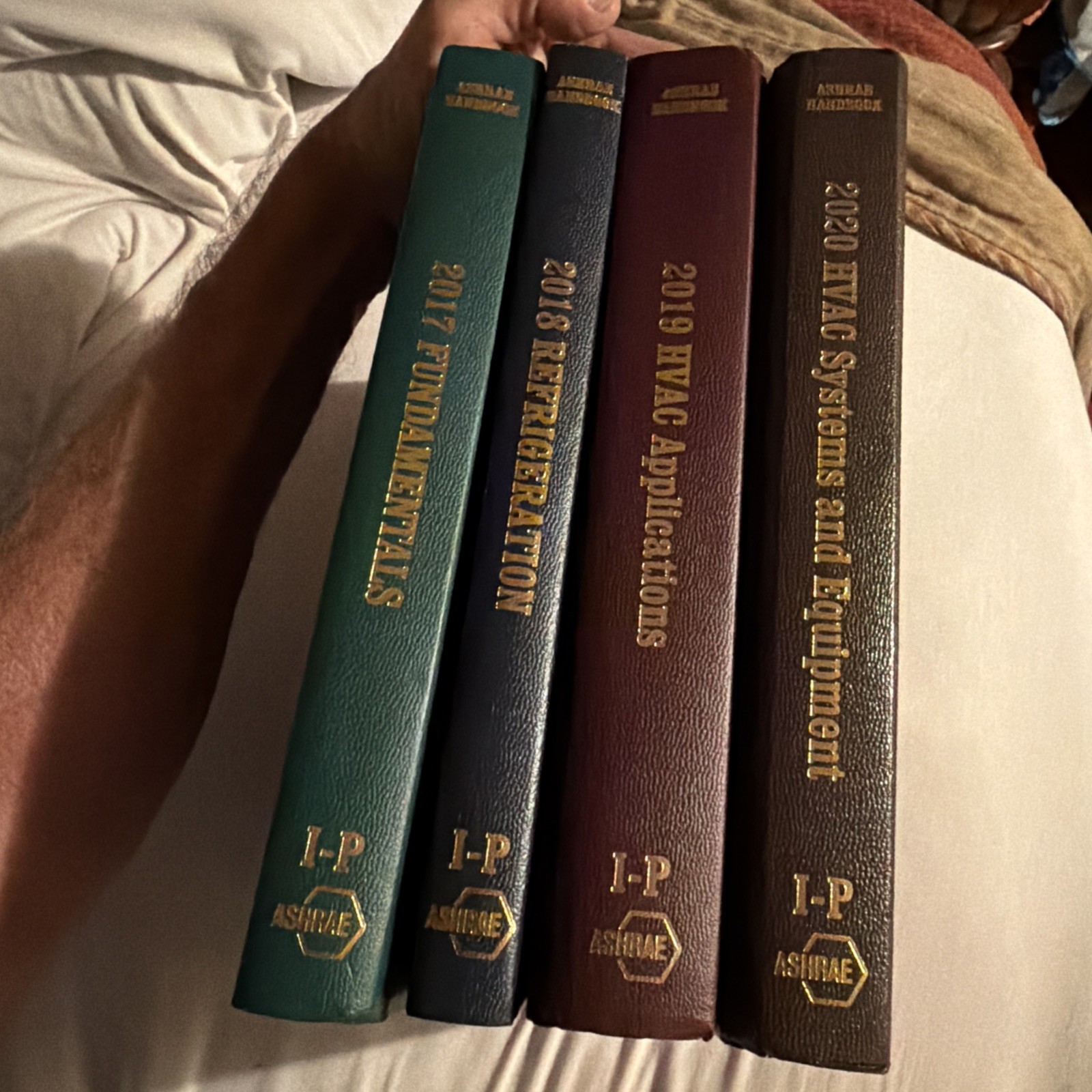 Lot of 4 ASHRAE I-P Edition Handbooks 2017-2020 Complete Set HC Brand New Cond