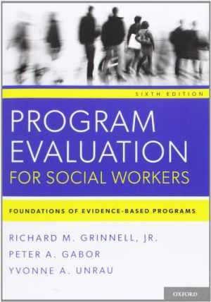 Program Evaluation for – Paperback, by Grinnell Jr. Richard – Acceptable r