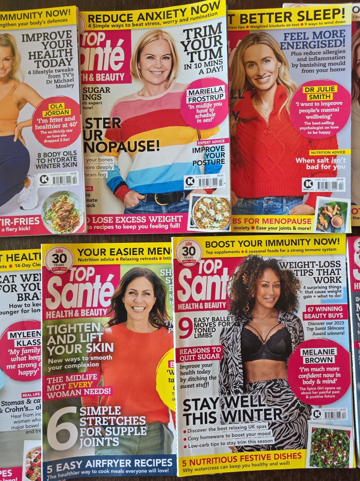 11 x TOP SANTE Health and Beauty Magazine bundle Mixed dates