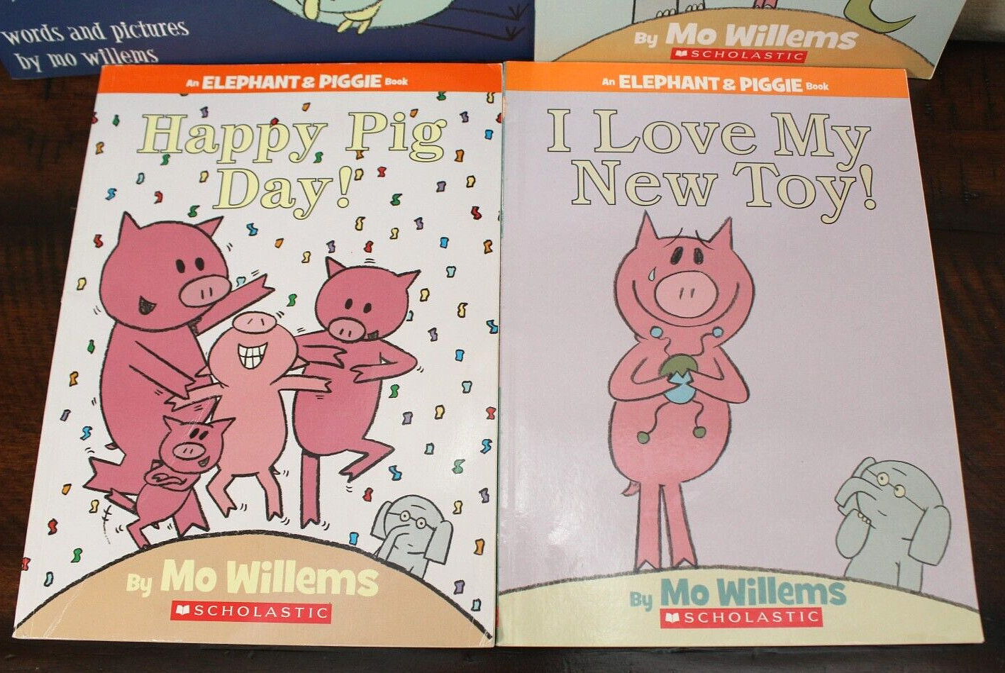MO WILLEMS BOOK LOT Elephant & Piggie Early Readers + Pigeon Stay Up Late Books