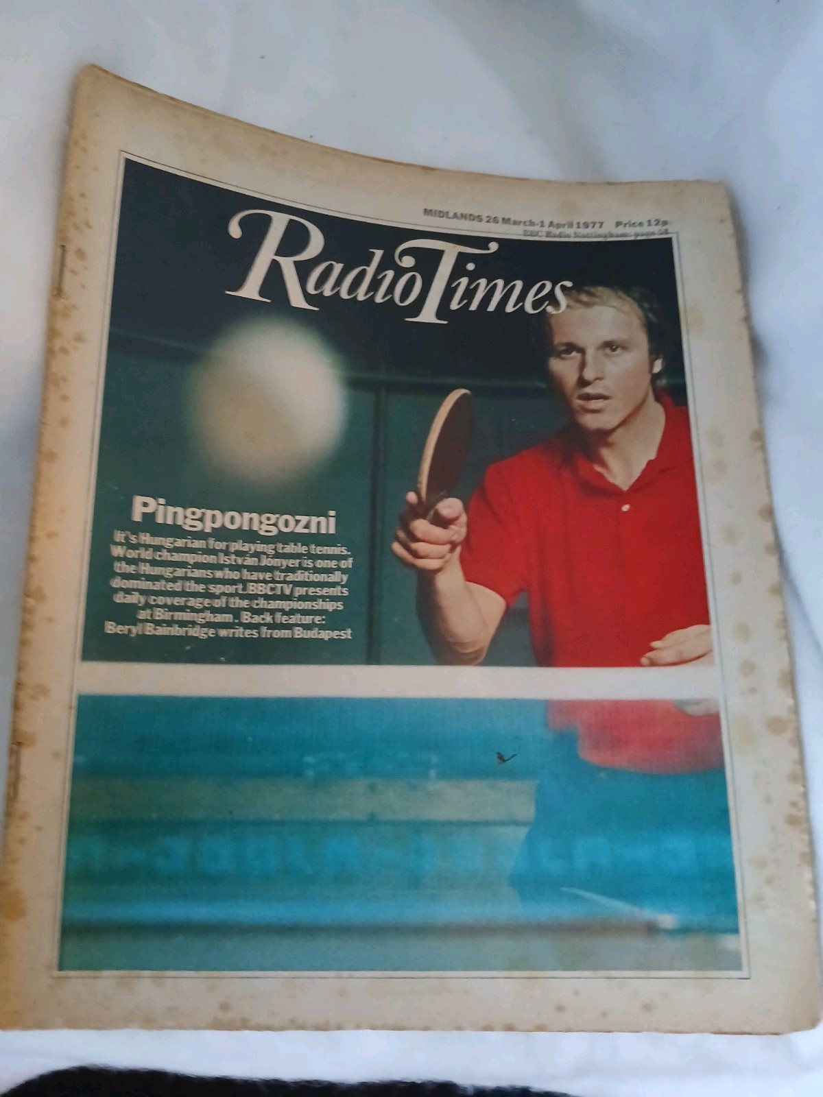 Radio Times 26 March – 1 April 1977 Table Tennis