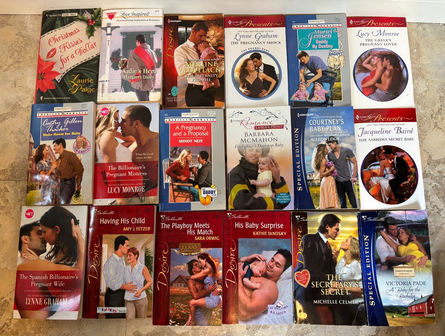46 Silhouette & Harlequin Romance Book Novels Published 1990s-2010s VG! FreeShip
