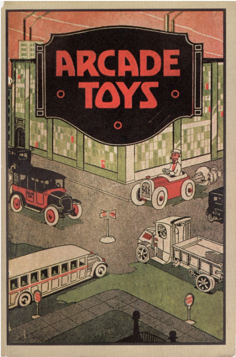 1923 ARCADE CAST IRON TOY CATALOG #33, NEW-OLD STOCK, TOP QUALITY, COLOR LITHO