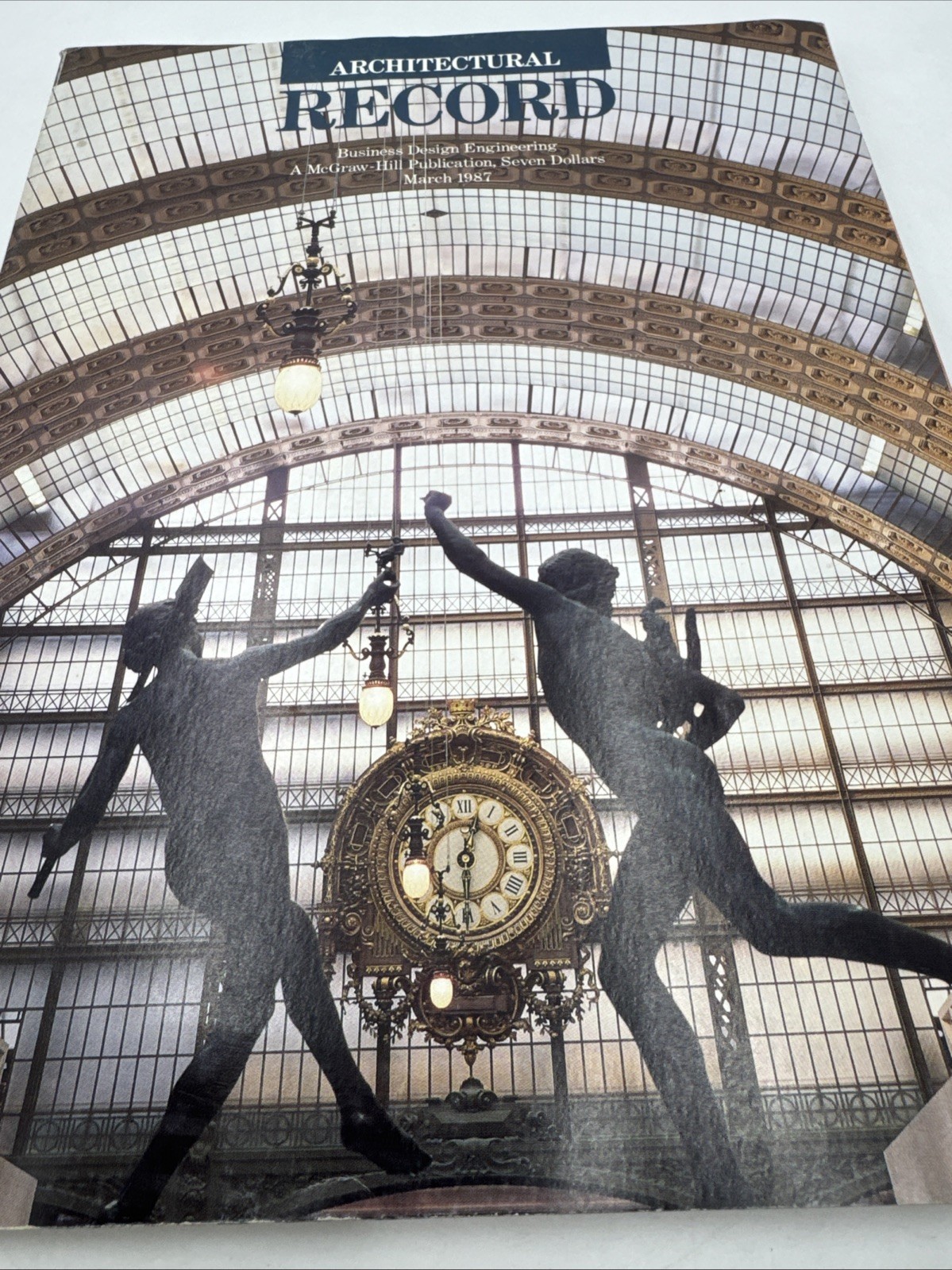 Vtg Architectural Record Magazine March 1987 Musee d&rsquo;Orsay Paris Cover Art