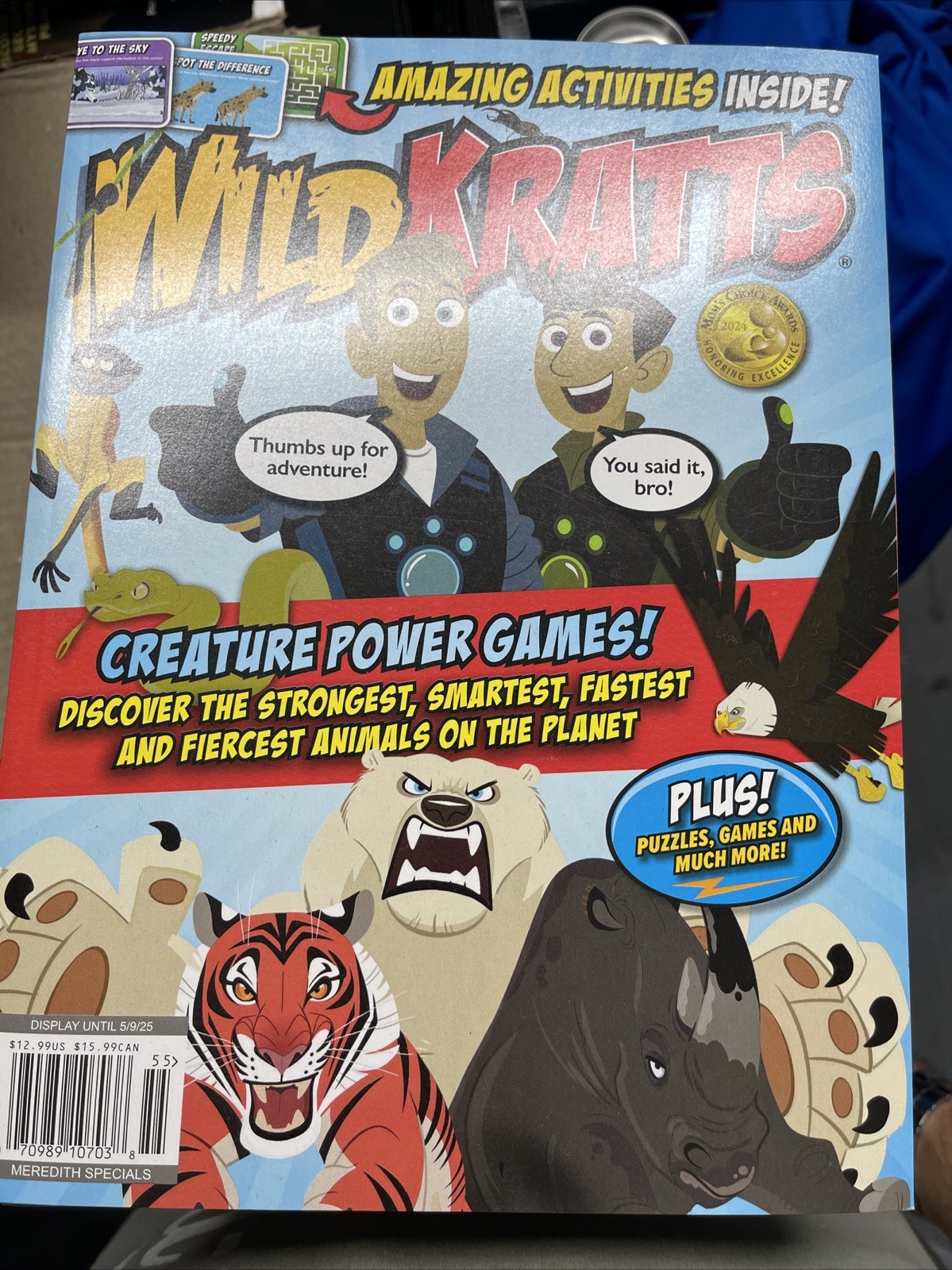 WILD KRATTS Magazines 2025 CREATURE POWER GAMES ! Puzzles Games Much More