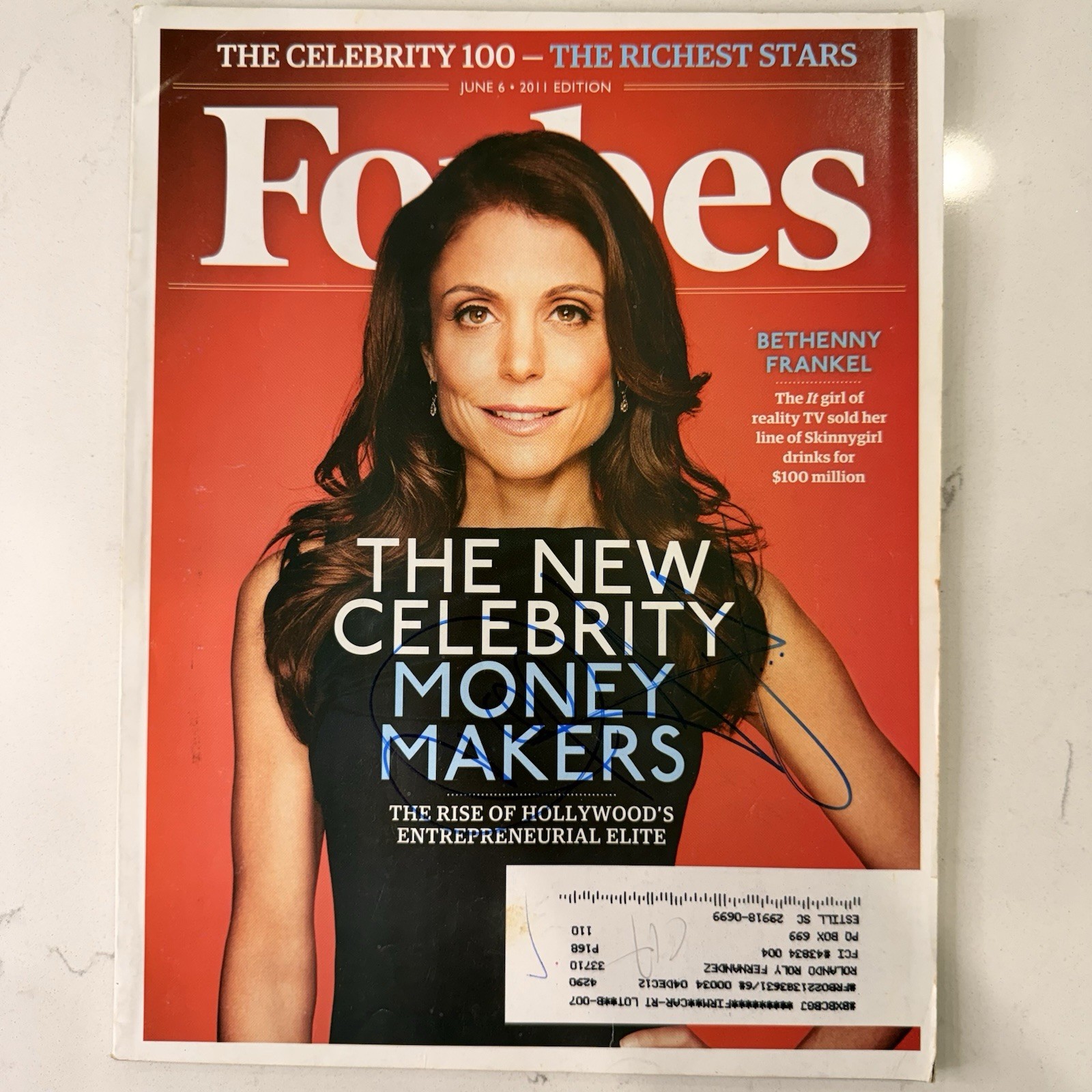 Forbes June 6 2011 Celebrity 100 Bethenny Frankel Magazine