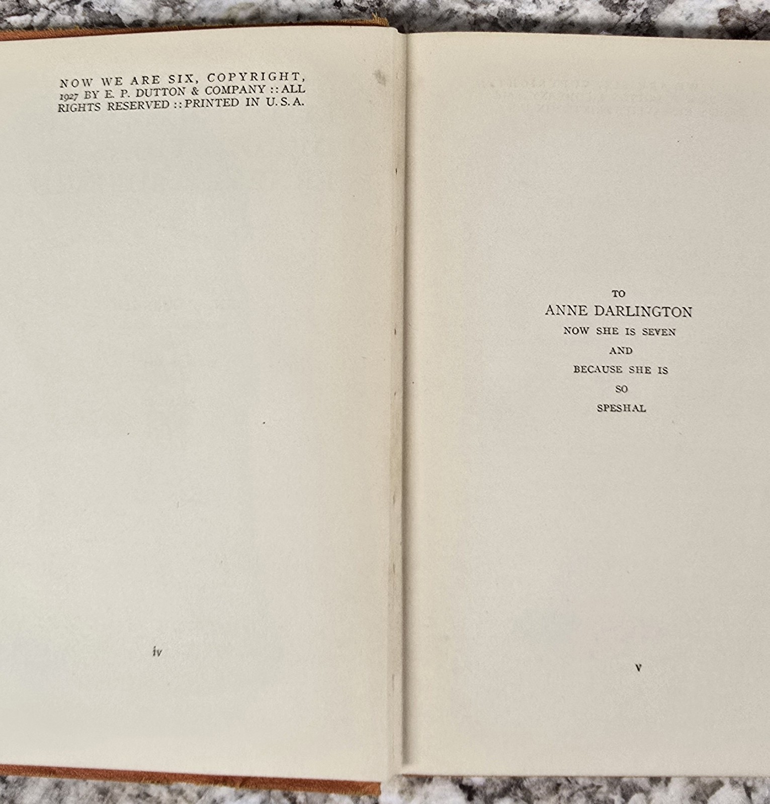 Now We Are Six by A.A. Milne, 1927 E.F. Dutton & Co.. First Edition