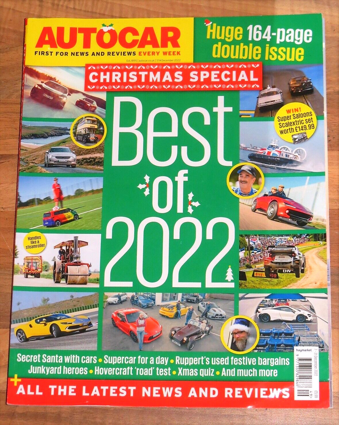 Autocar 7/14 Dec 2022 – XMAS DOUBLE ISSUE – HOVERCRAFT & STEAM ROLLER TESTS