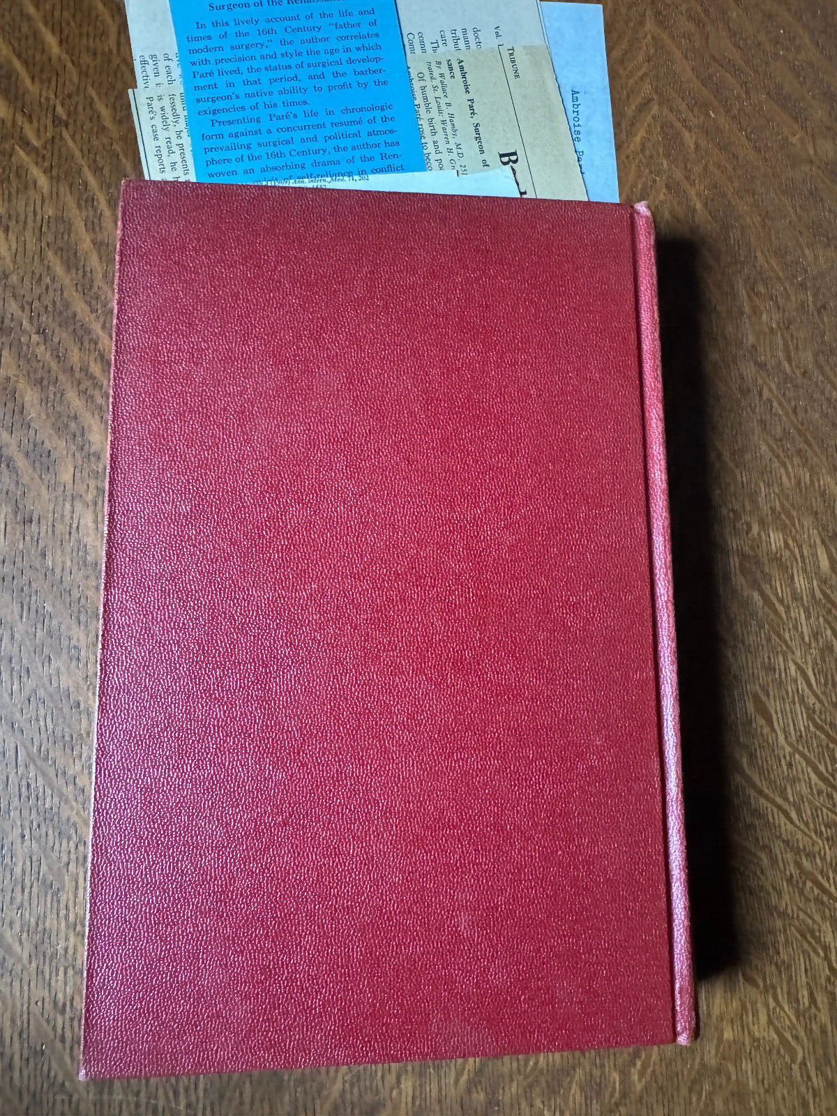 Ambrose Pare Surgeon Renaissance Hamby 1967 Cleveland Clinic First Edition