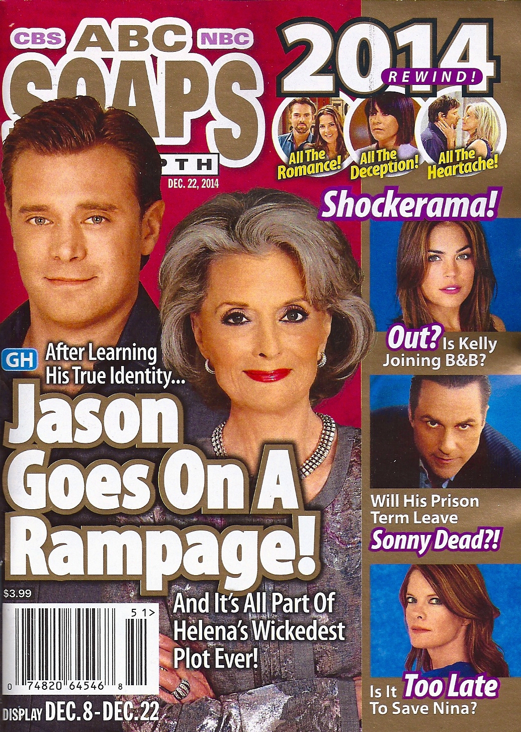 ABC Soaps In Depth December 22 2014 Year In Review Billy Miller Constance Towers