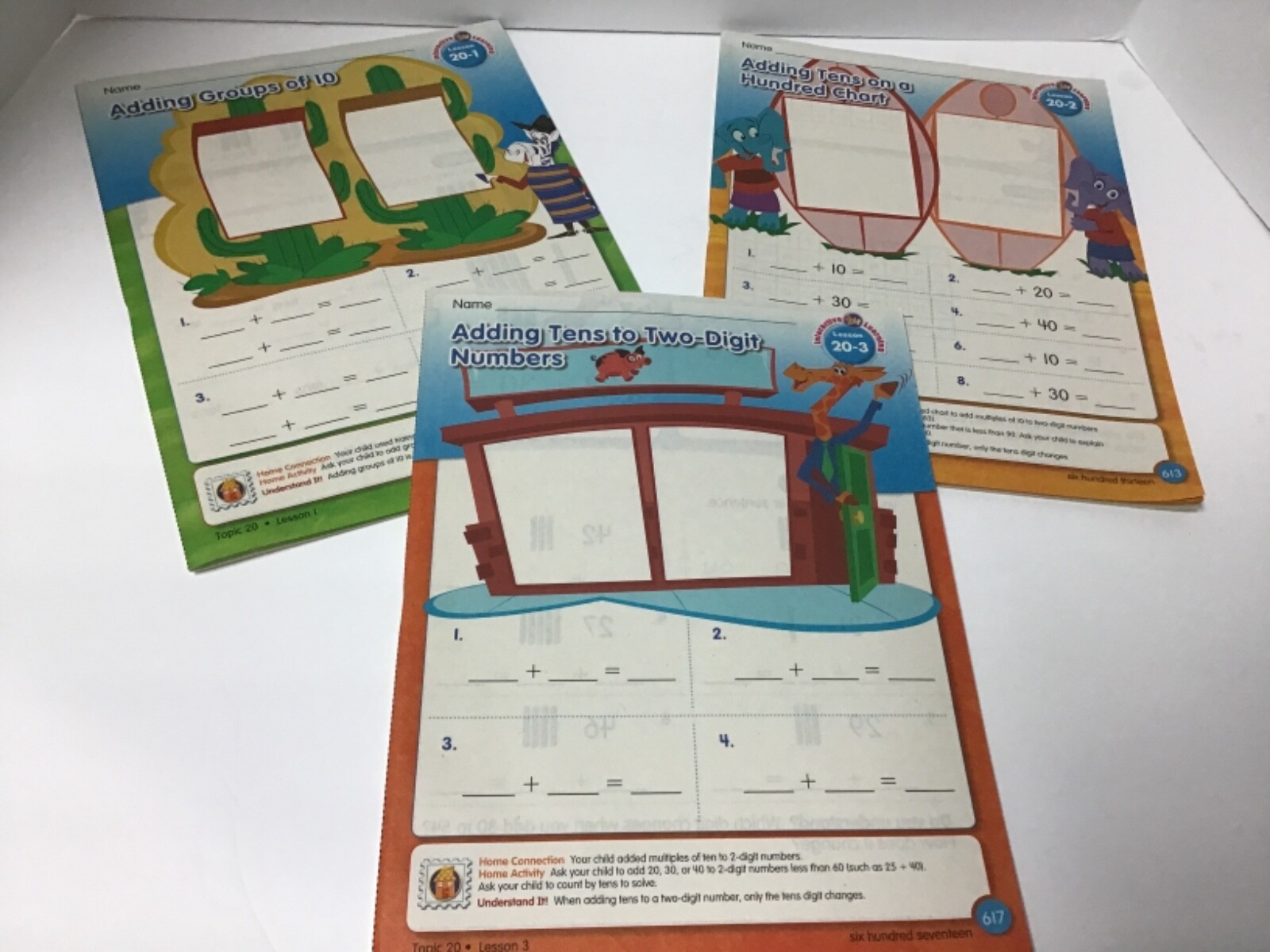 Pearson Education Workbooks Interactive Learning Lesson 20-1 thru 20-8 NEW