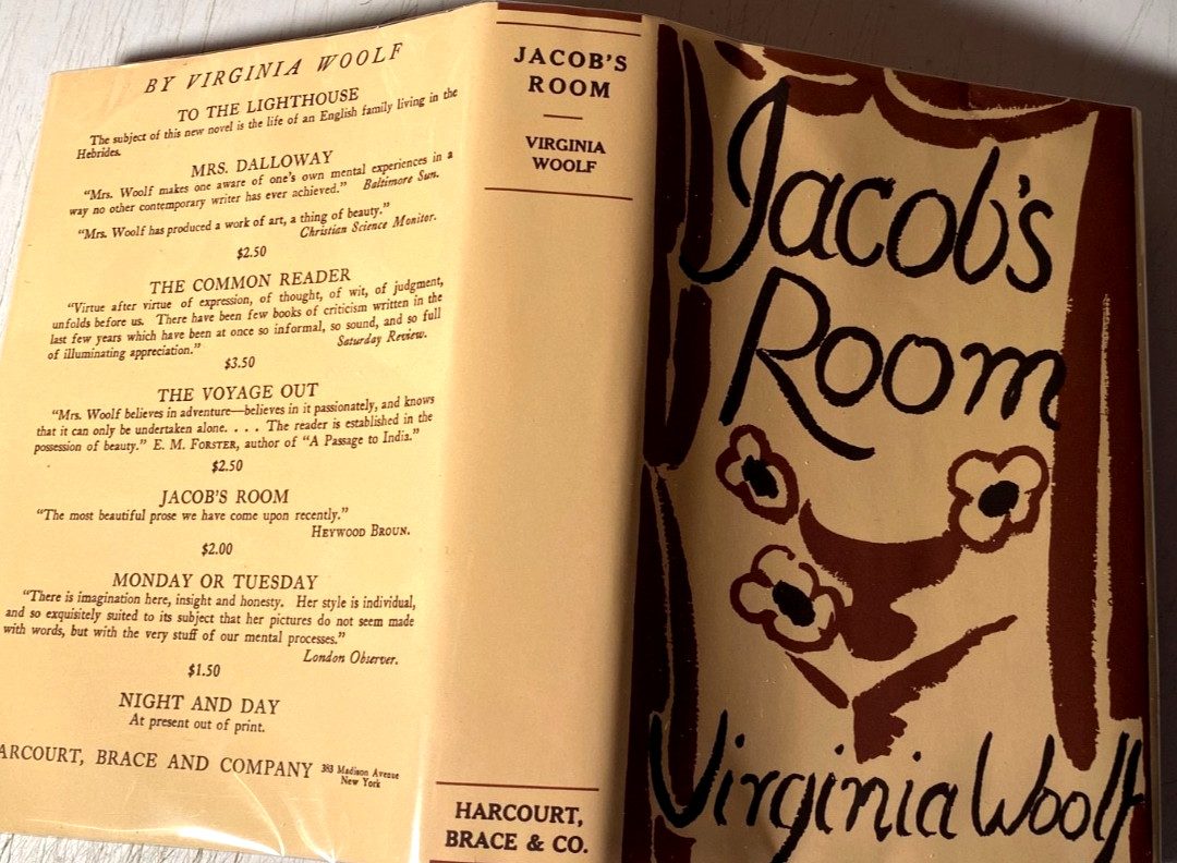 VIRGINIA WOOLF-JACOB&rsquo;S ROOM-1923 TRUE 1ST US ED IN FACS JACKET*1,500 COPIES-VG(+