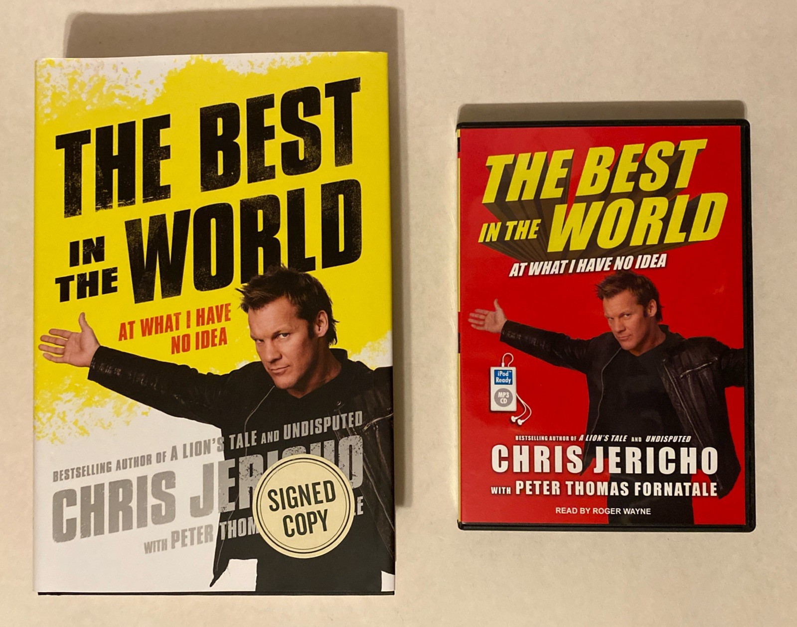 Chris Jericho: Best in the World *(Signed Copy) & MP3 CD Audiobook