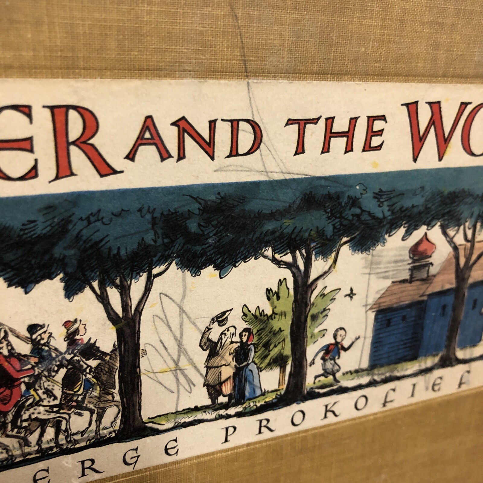 Peter And The Wolf Serge Prokofieff First Edition Hardcover
