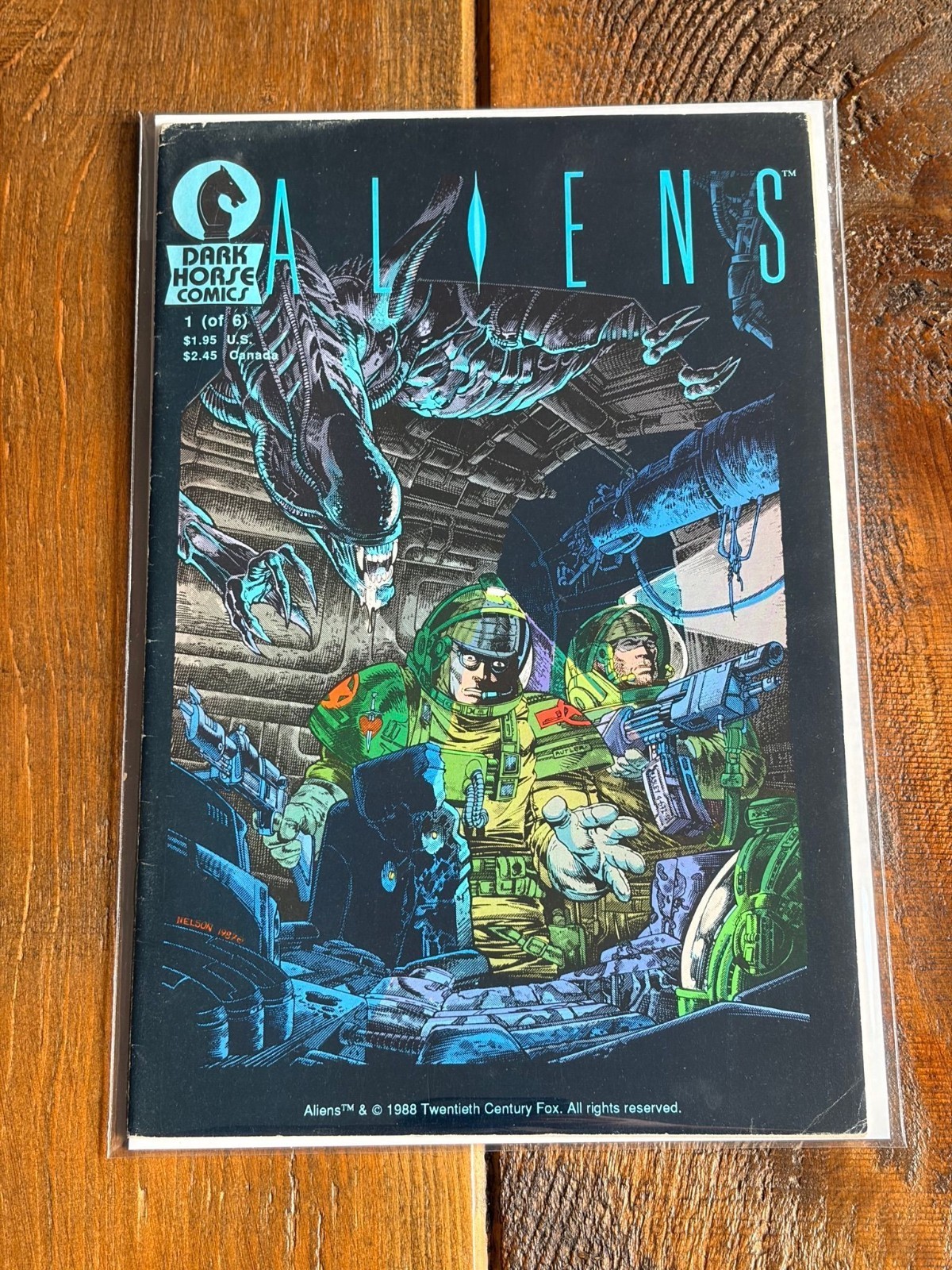 Aliens #1 2nd Printing 1988 1st Appearance of Aliens Dark Horse Comics VG +