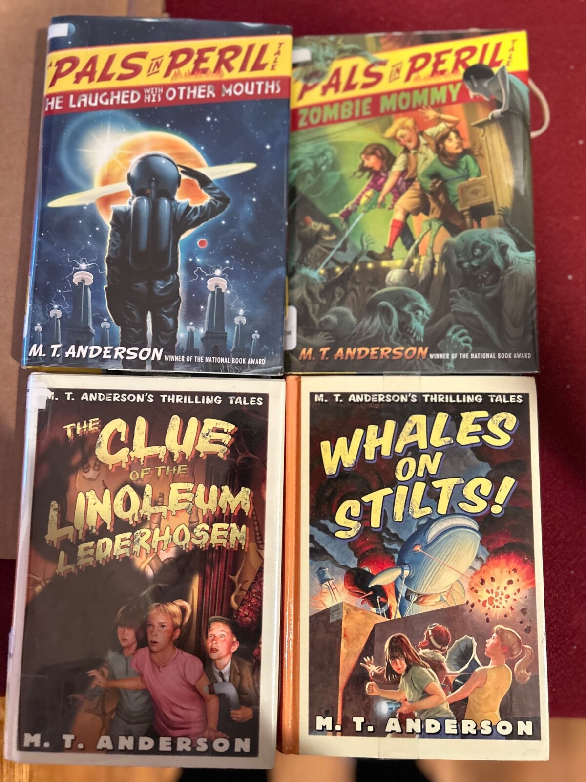 Lot of 4 Pals in Peril books by M.T. Anderson Whales Stilts