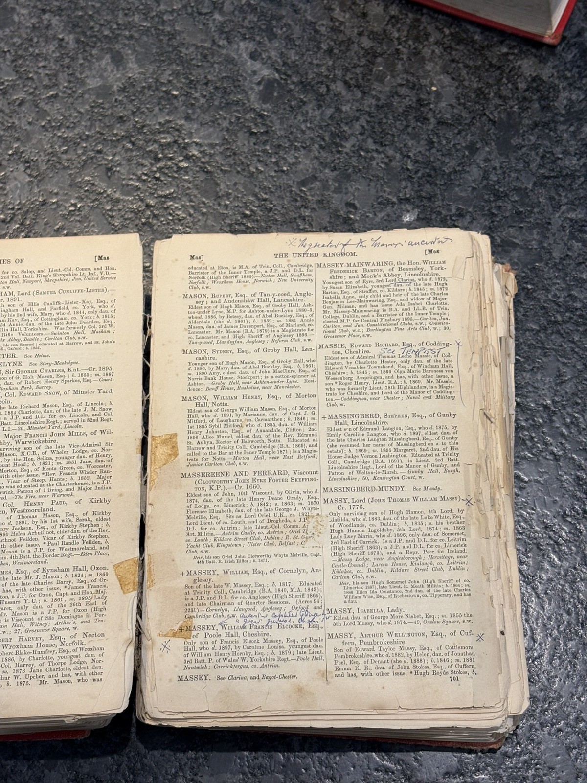 Walford&rsquo;s County Families of the United Kingdom book – 1898