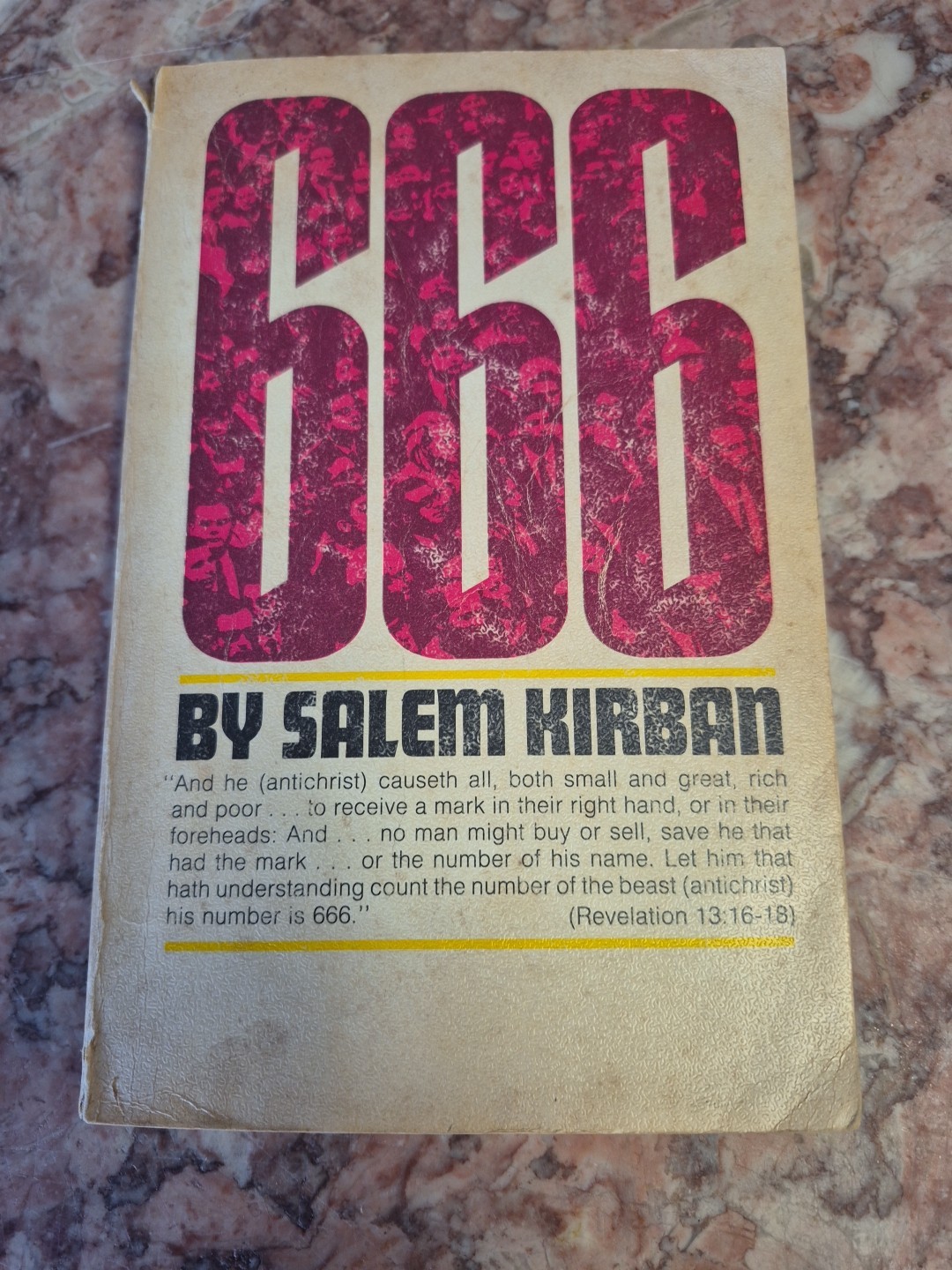 666 Salem Kirban 1971 5th Printing End Times Paperback Vintage