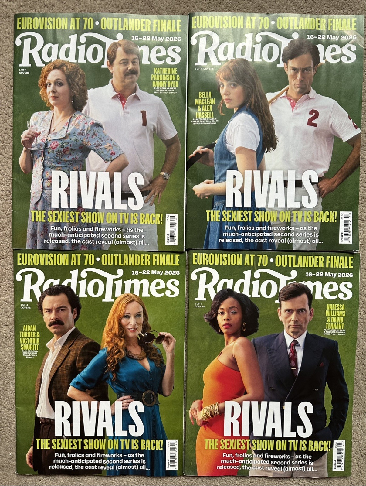 Radio Times 16th-22nd May 2026 16-22/5/26 All 4 Issues Rivals Season 2 Special
