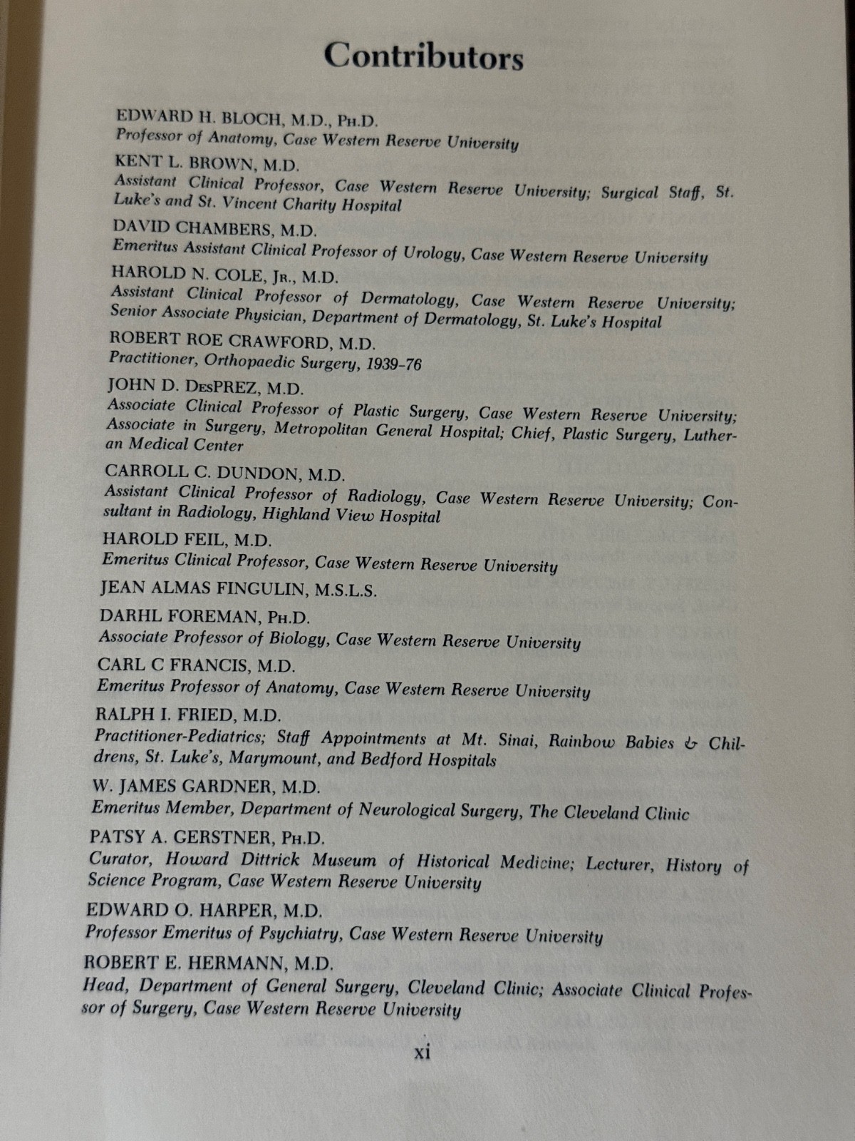 Medicine in Cleveland 1810-1976 Cuyahoga County TRW Cleveland Clinic History HC