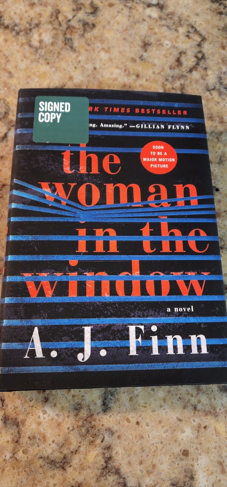 The Woman in the Window by A. J. Finn, Signed 1st Ed. Hardcover W/Dust Jacket