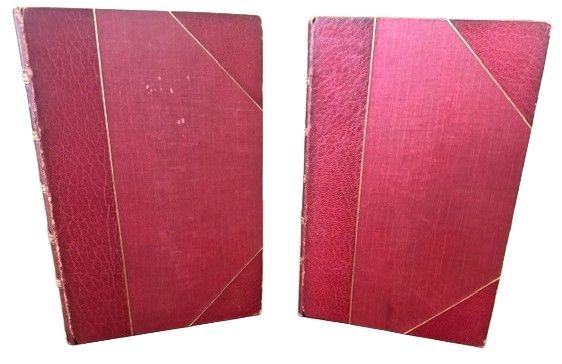 1847 History of the Conquest of Peru William Prescott Leather 2-Volume Set NICE