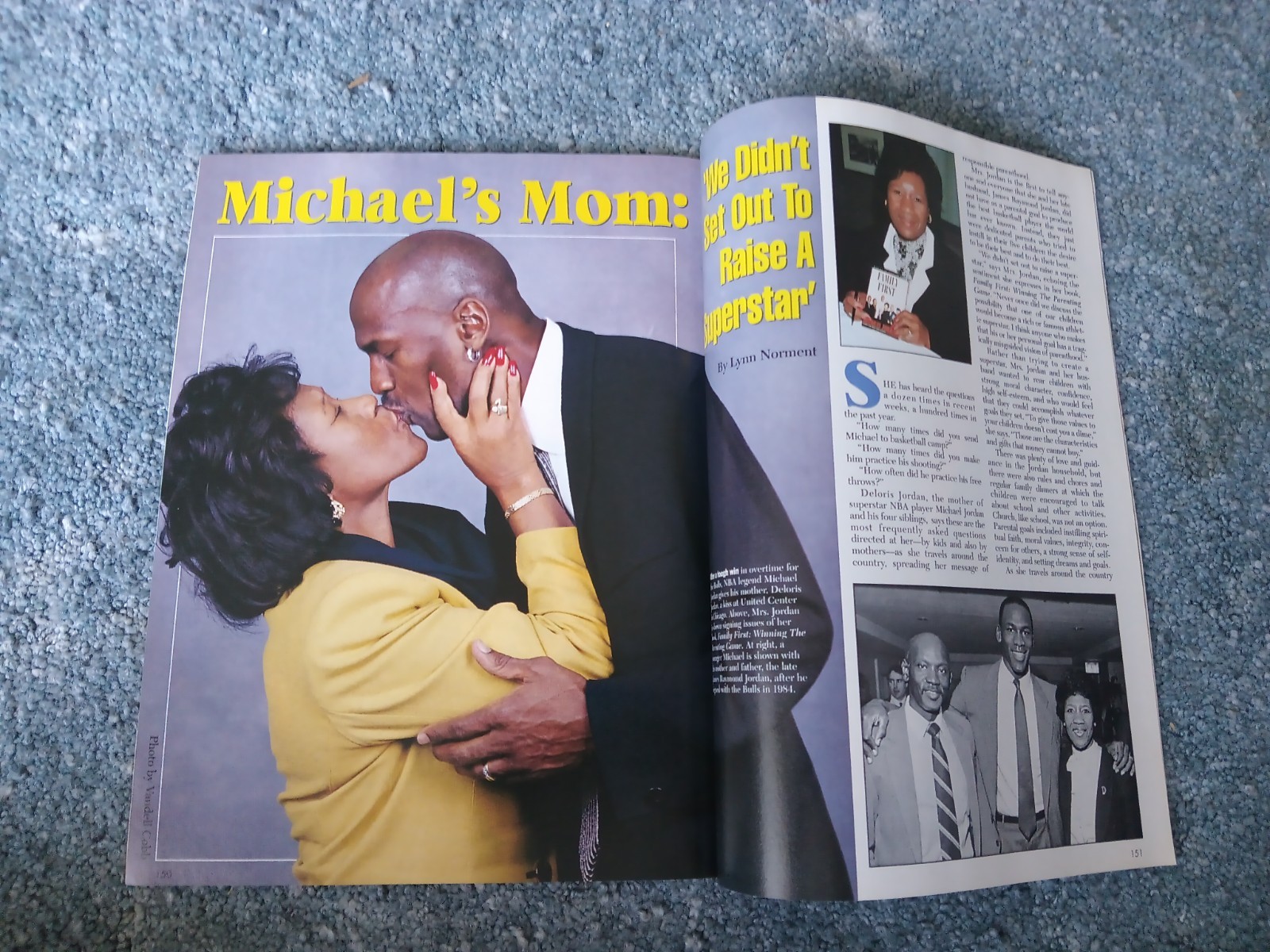 Ebony Magazine May 1997 Michael Jordan & Mom – TRIBUTE TO BLACK MOTHERS