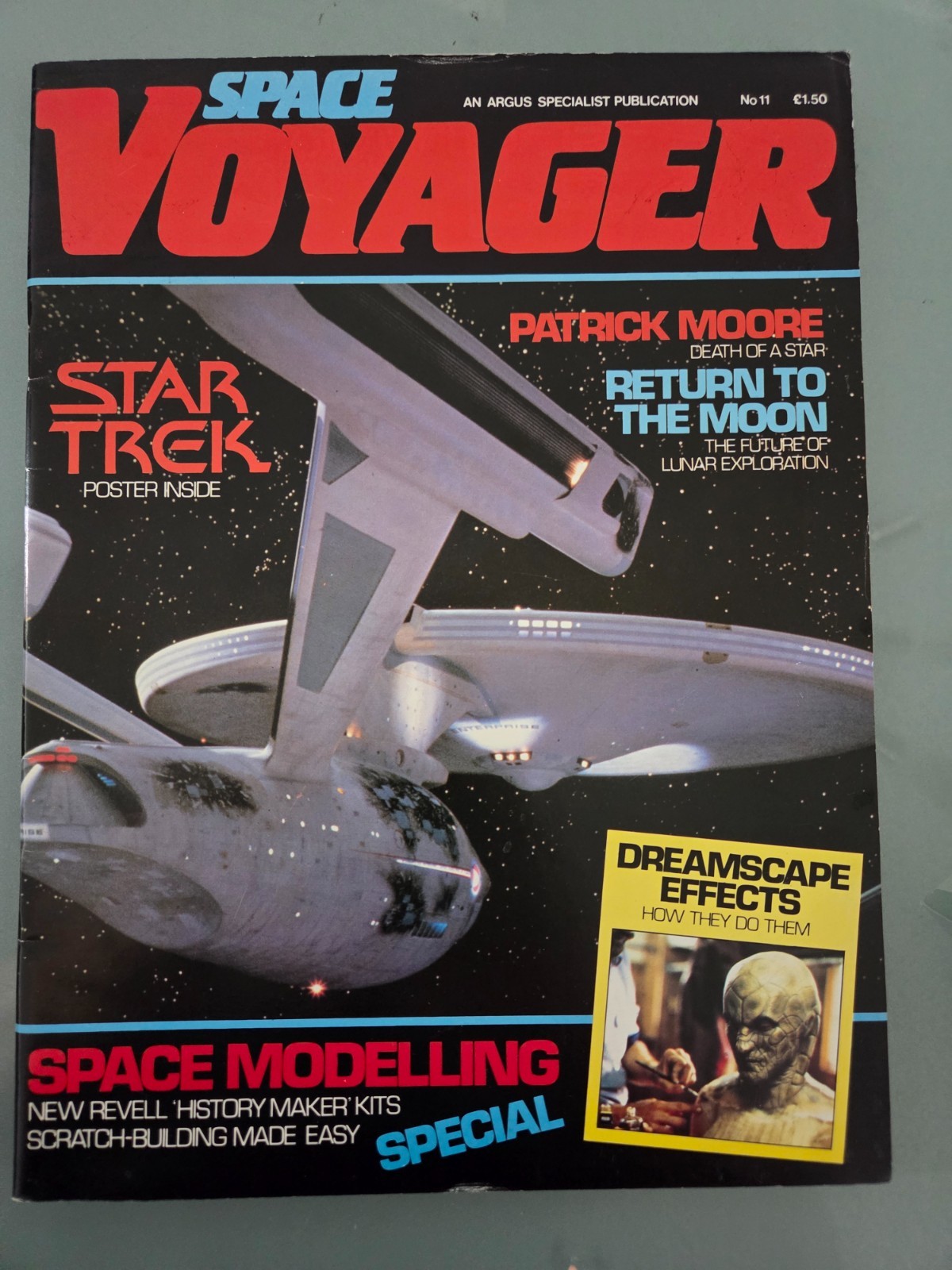 SPACE VOYAGER MAGAZINE October/November 1984 #11 STAR TREK! CENTERFOLD POSTER!