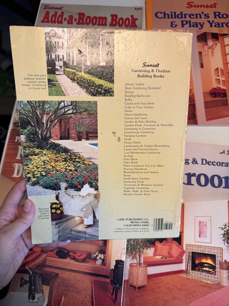 Sunset Vintage 1970 DIY Design & Remodel Home Children Landscaping Book Lot of 5